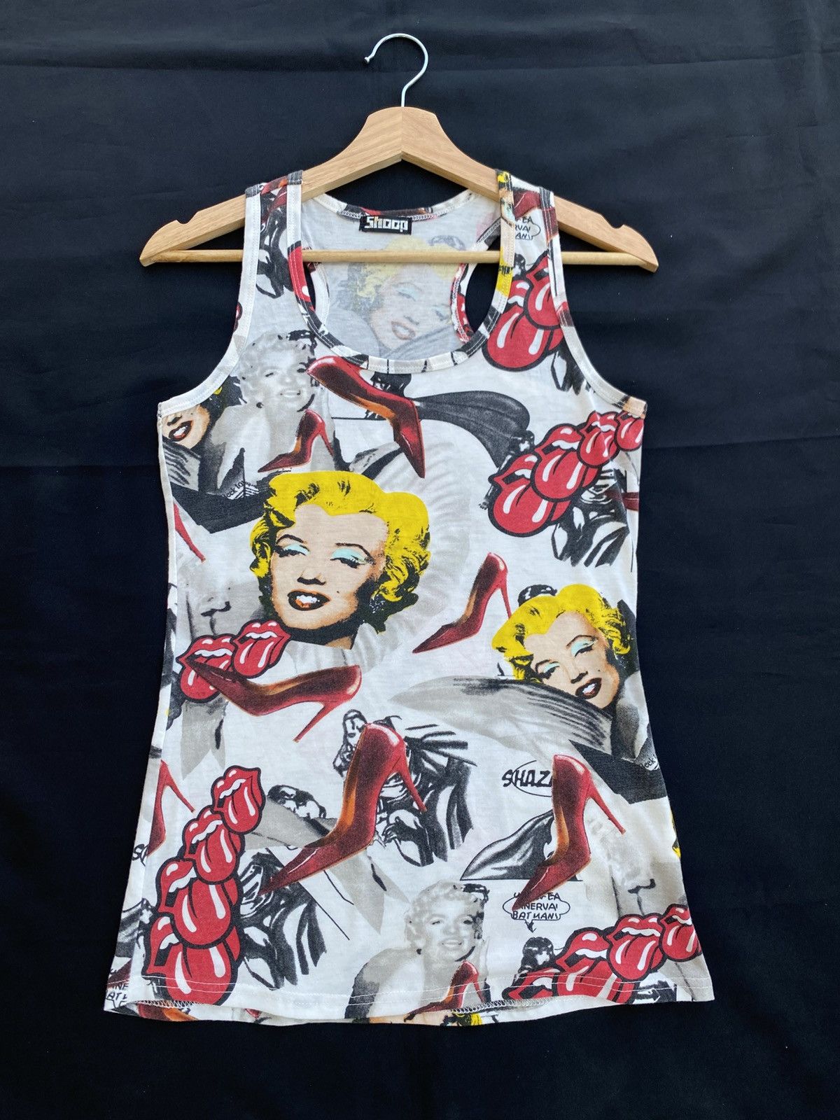 The Rolling Stones Rare Marilyn Monroe x Rolling Stones Singlet/ Top Size S / US 4 / IT 40 - 1 Thumbnail