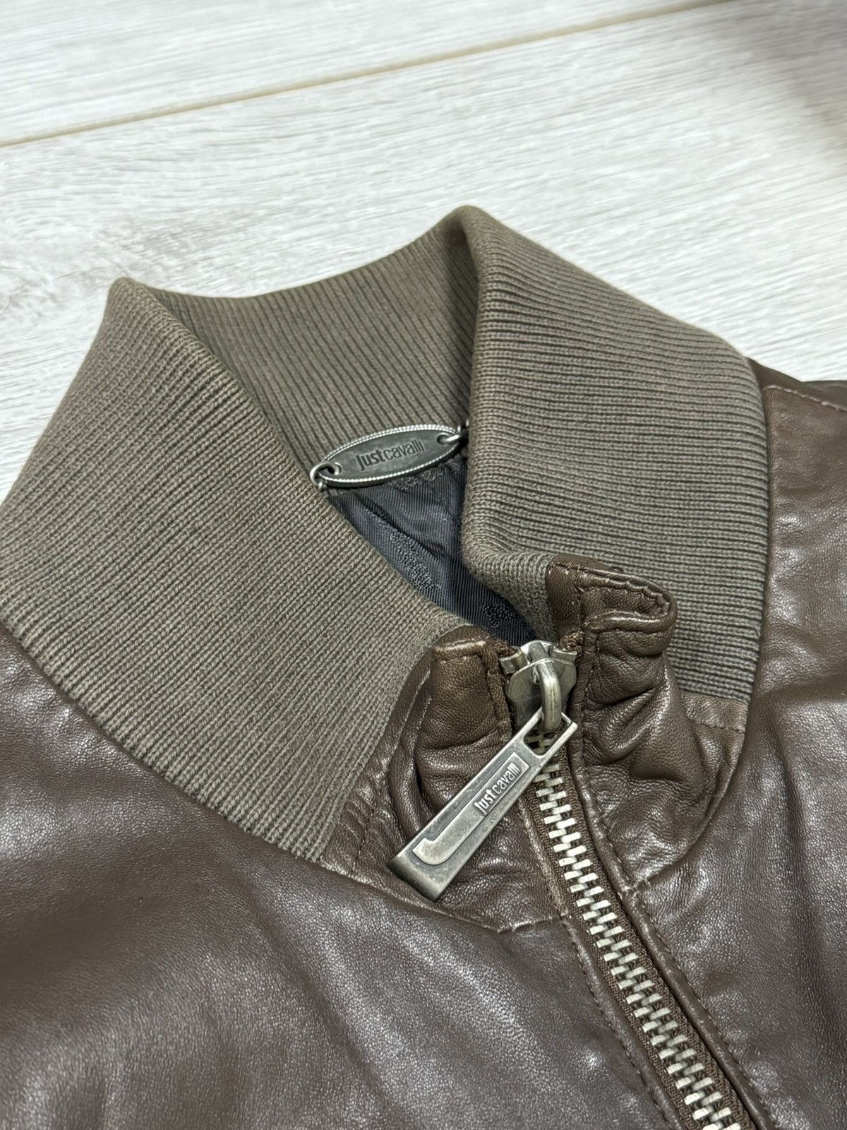 Just Cavalli Just Cavalli vintage leather jacket Size US L / EU 52-54 / 3 - 5 Thumbnail