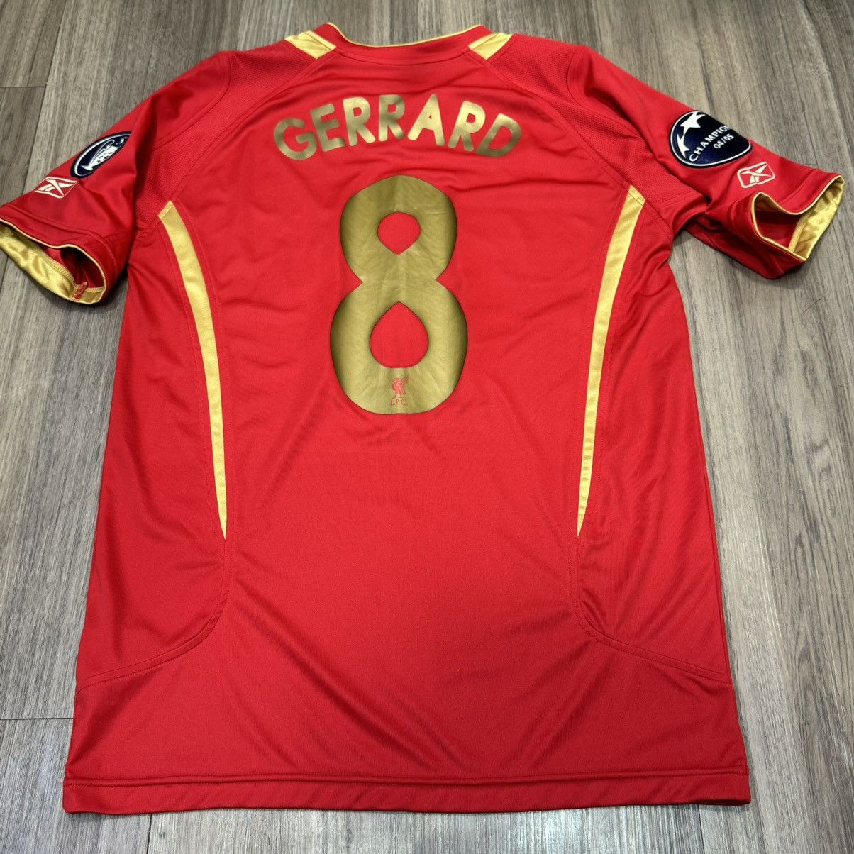 Reebok Liverpool 05/06 champions league home shirt #8 Gerrard Size US S / EU 44-46 / 1 - 2 Thumbnail