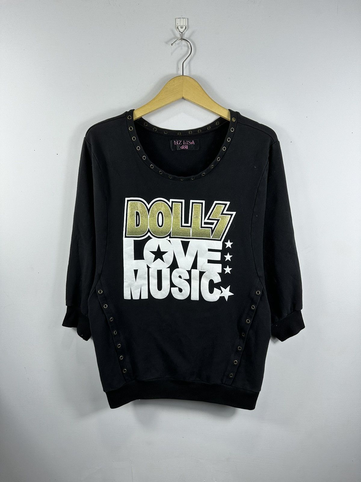 image of If Six Was Nine x Le Grande Bleu L G B Sick Studed Rock Long Sleeve Japanese Liz Lisa Doll in Black