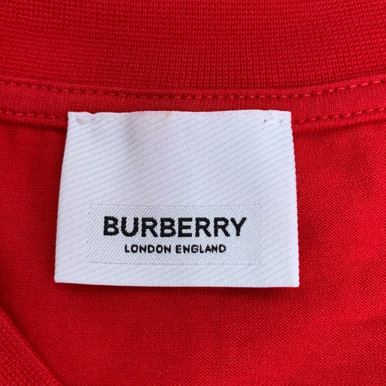 Burberry Burberry T-Shirt Red Cotton Tee (Size XS) Size XS / US 0-2 / IT 36-38 - 2 Thumbnail