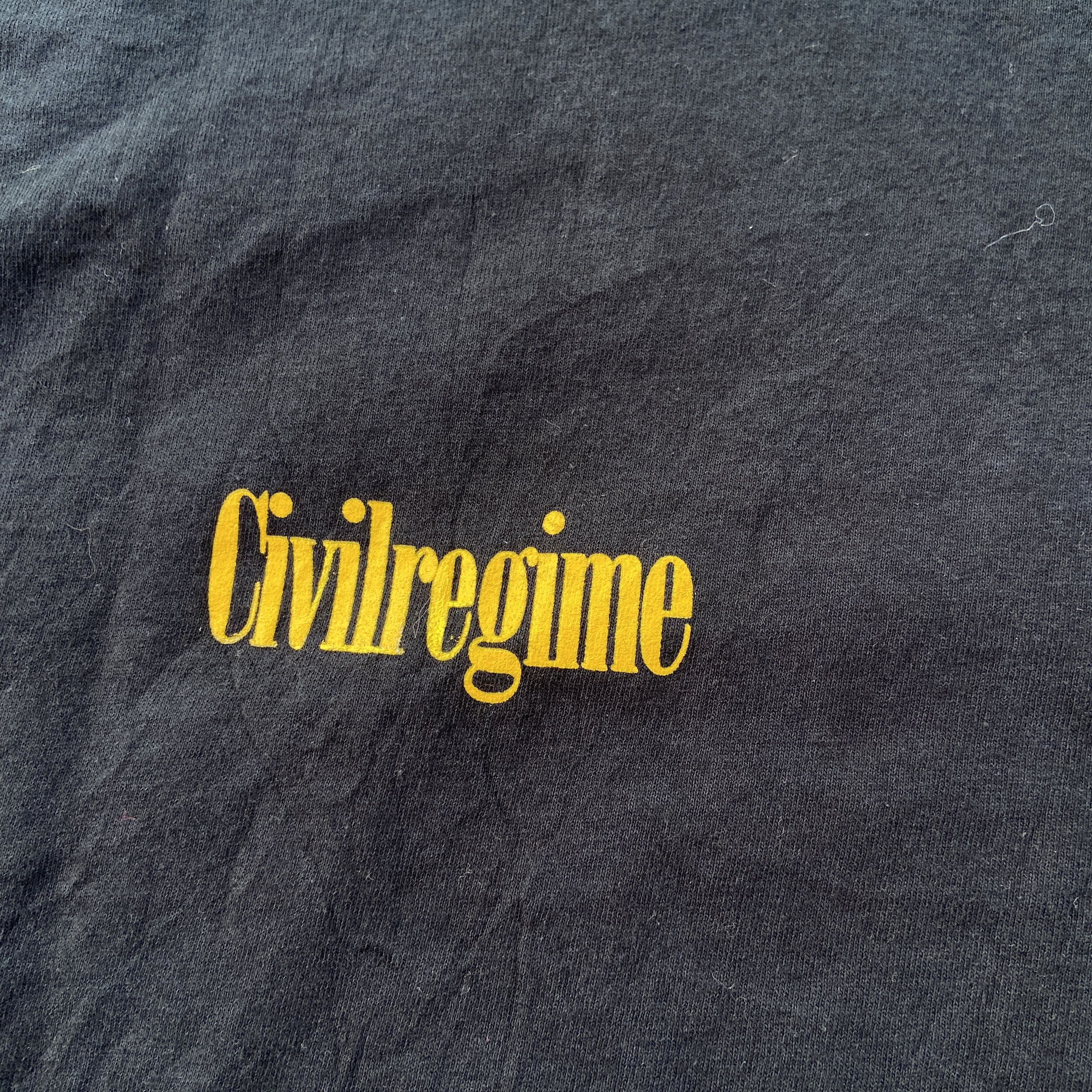 Civil Regime CVLA Civil Regime Black World Burning T-Shirt Size US L / EU 52-54 / 3 - 5 Thumbnail