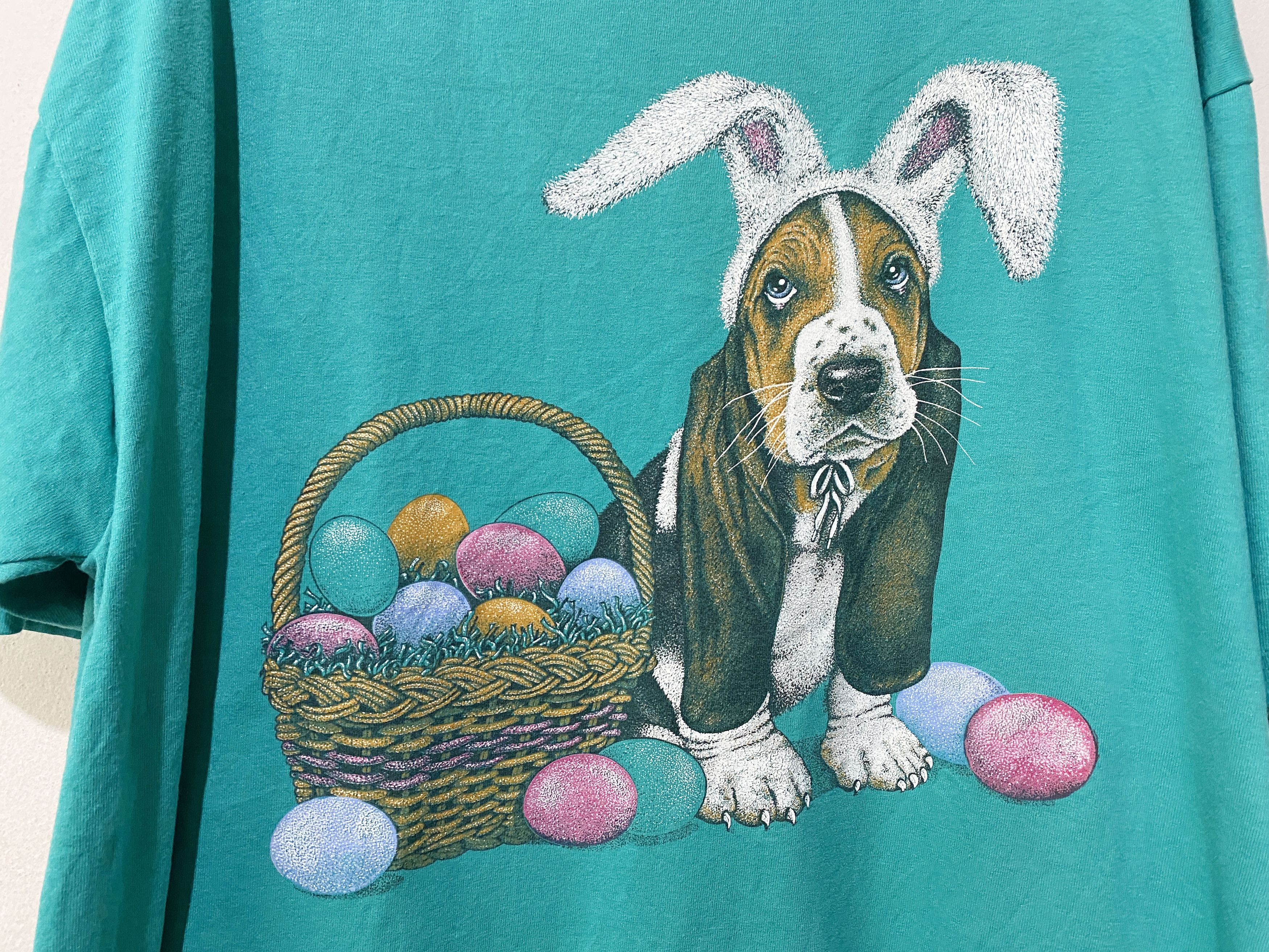 Vintage Vintage Basset Hound Shirt Size US XL / EU 56 / 4 - 2 Thumbnail