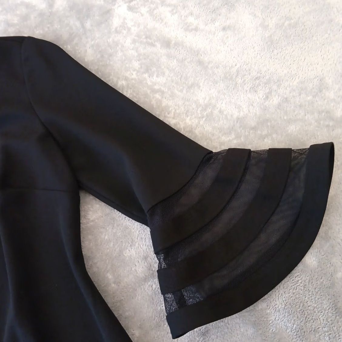 Calvin Klein Calvin Klein Sheath Dress Black 4P Petite Knee Length 3/4 Sleeve Round Neck Zip Dry Clean Only Women Size S / US 4 / IT 40 - 3 Thumbnail