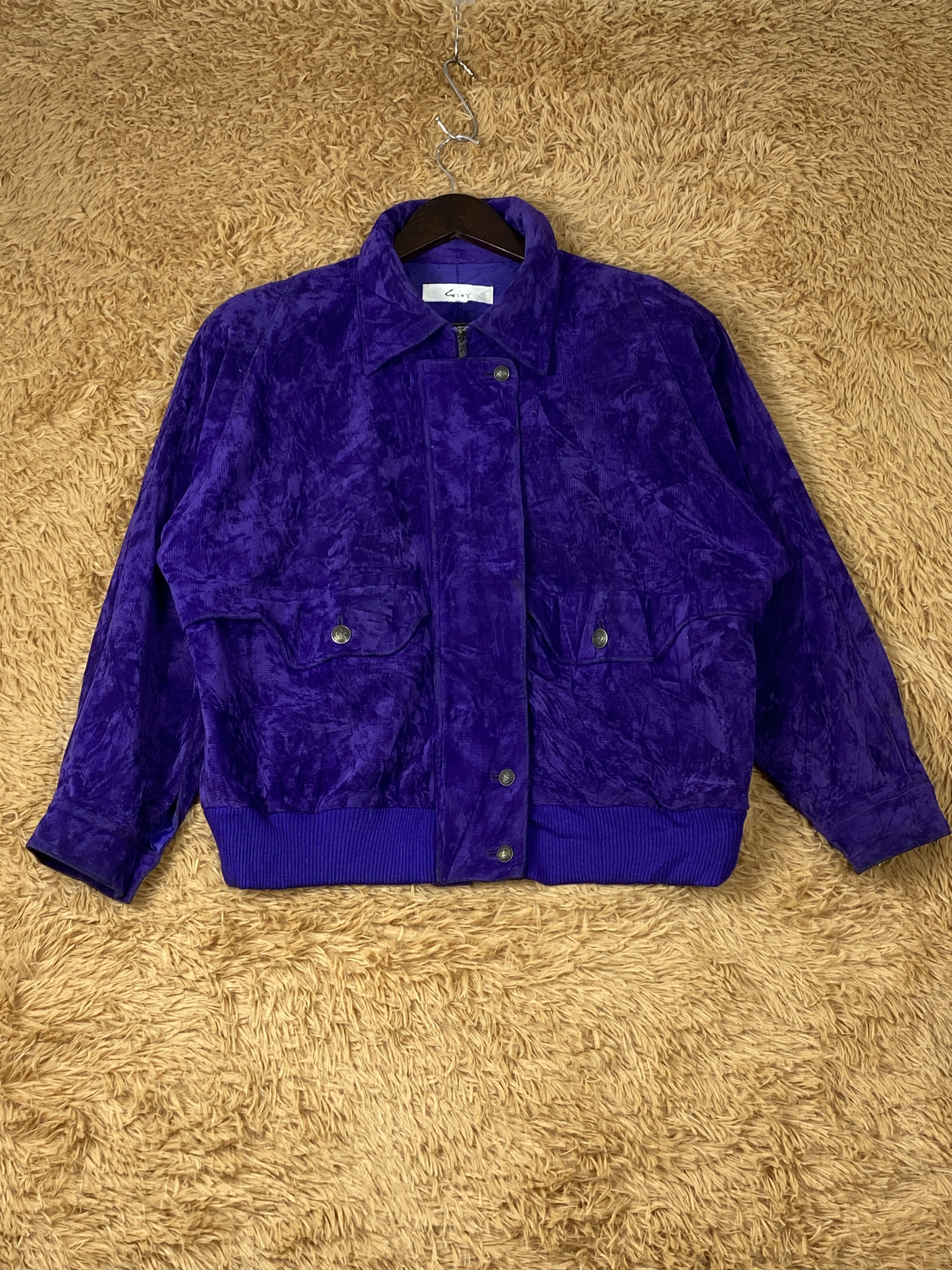 image of Vintage Zip Up Jacket in Purple, Men's (Size Medium)