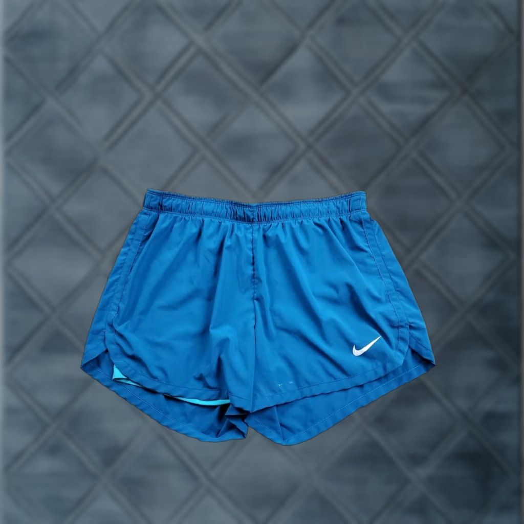 Nike Nike Running Shorts Womens Large Blue Lined Drawstring 3.5" Inseam Athletic Size 36" / US 14 / IT 50 - 1 Thumbnail