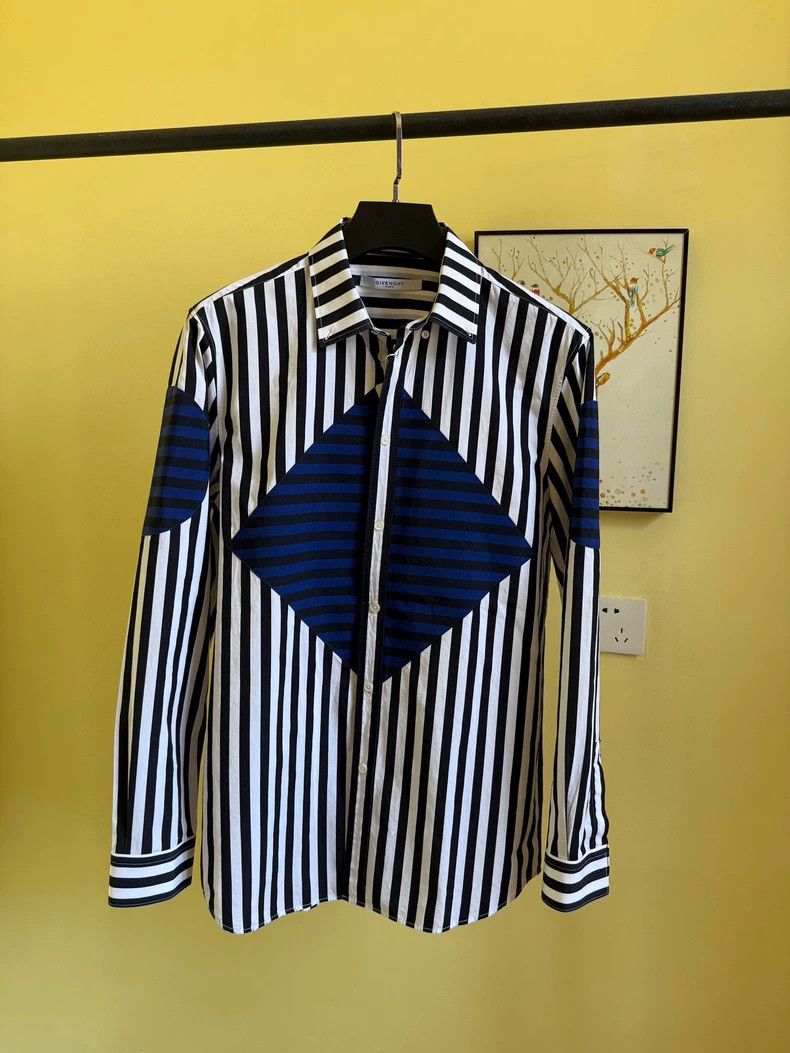 Givenchy Givenchy Striped Shirt, Size 41, Black and White Striped P Size US L / EU 52-54 / 3 - 1 Thumbnail