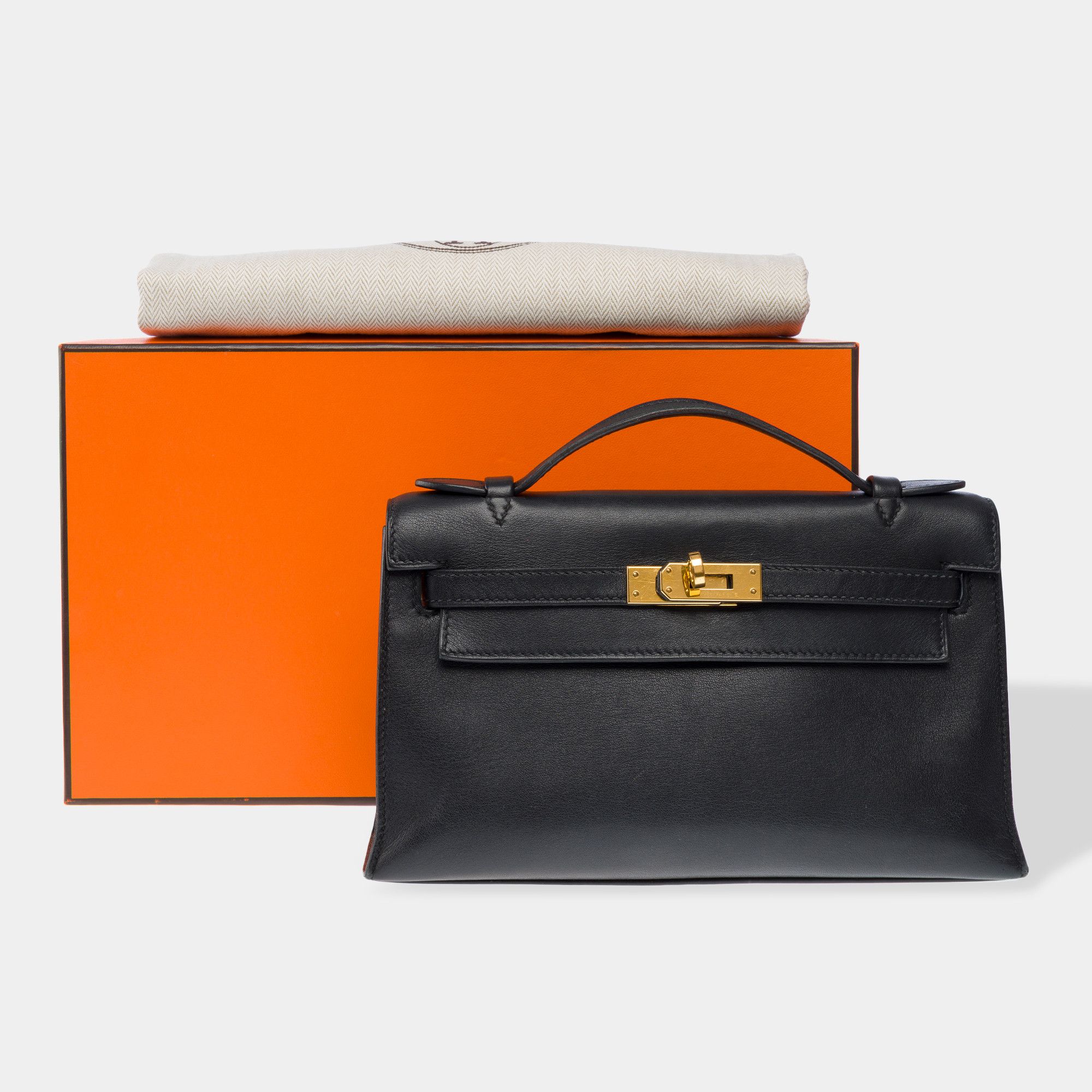 Hermes Hermès​​​ ​​​Kelly​​​ ​​​​Clutch​​​ in Blue Leather Size ONE SIZE - 2 Thumbnail