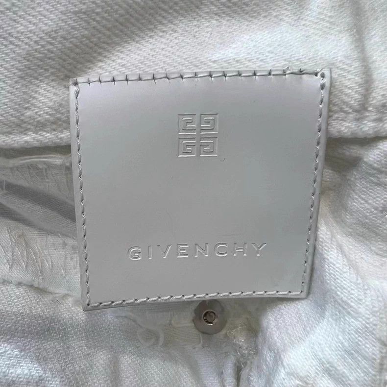 Givenchy Givenchy Distressed white denim pants Size US 33 - 4 Thumbnail