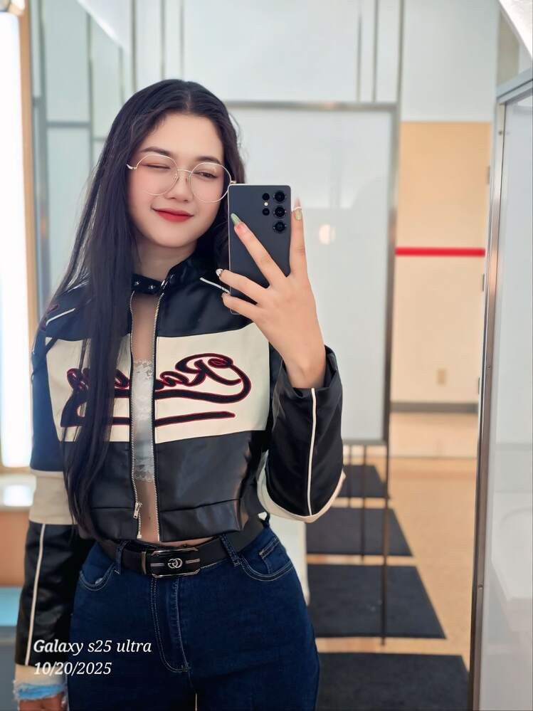 Other Women’s Cropped Racing Style Leather Jacket Size M / US 6-8 / IT 42-44 - 6 Thumbnail