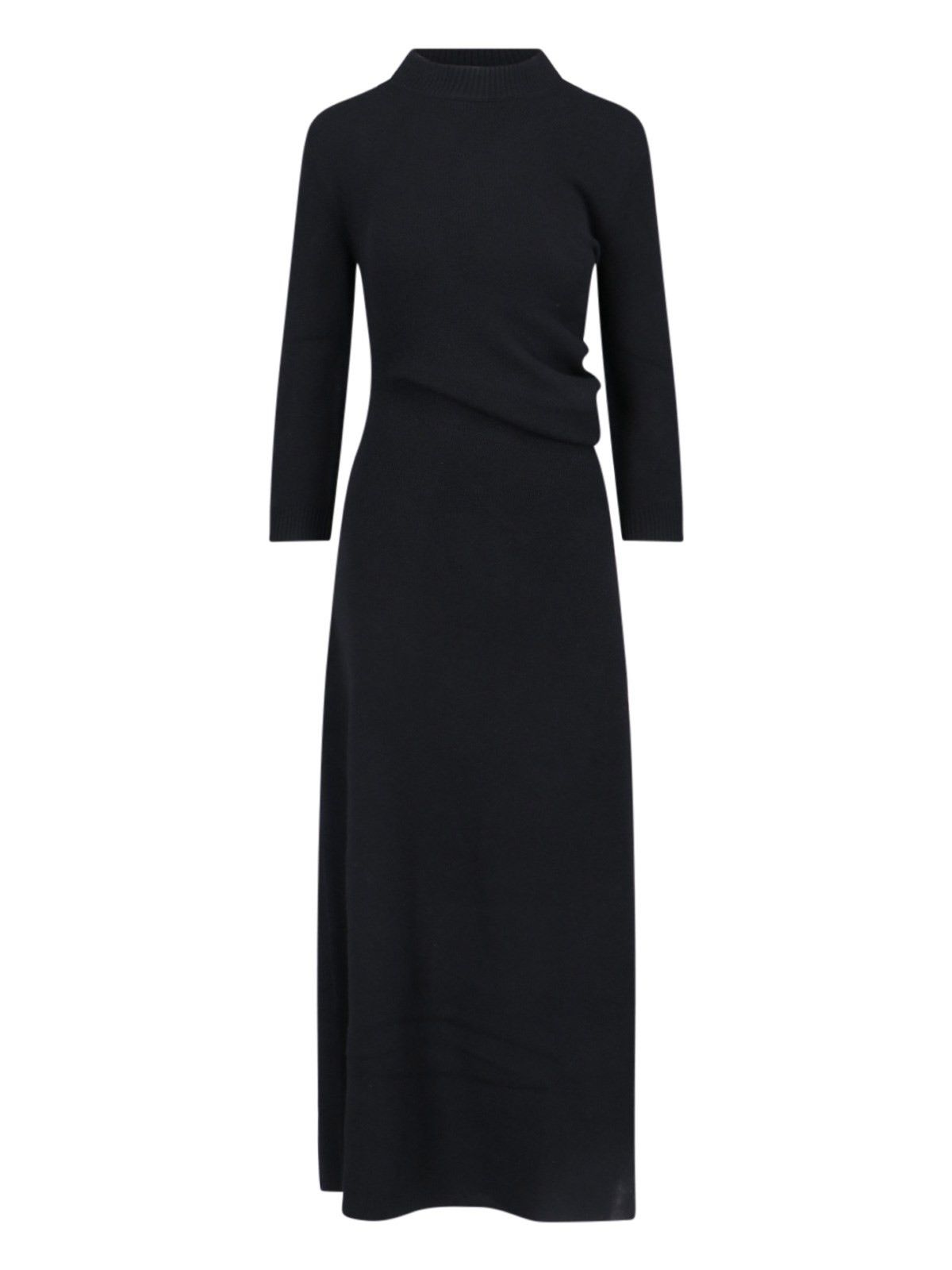 Loro Piana o1srvl11e0824 Queenstown Cashmere Maxi Dress in Black Size XL / US 12-14 / IT 48-50 - 1 Thumbnail
