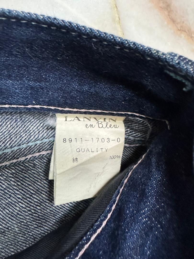 Lanvin 💥SELVEDGE💥LANVIN EN BLEU SELVEDGE DENIM BLUE JEANS INDIGO Size US 29 - 8 Thumbnail