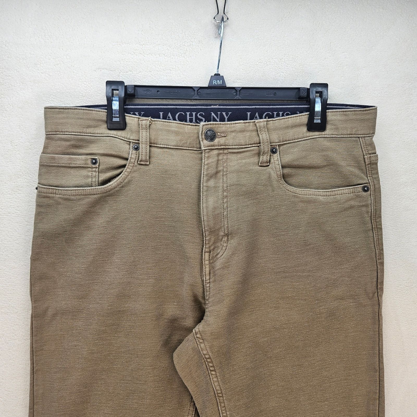 JACHS NY JACHS NEW YORK MEN'S 34X32 TAN MIDE WEIGHT 5 POCKET STRETCH Size US 34 / EU 50 - 2 Thumbnail