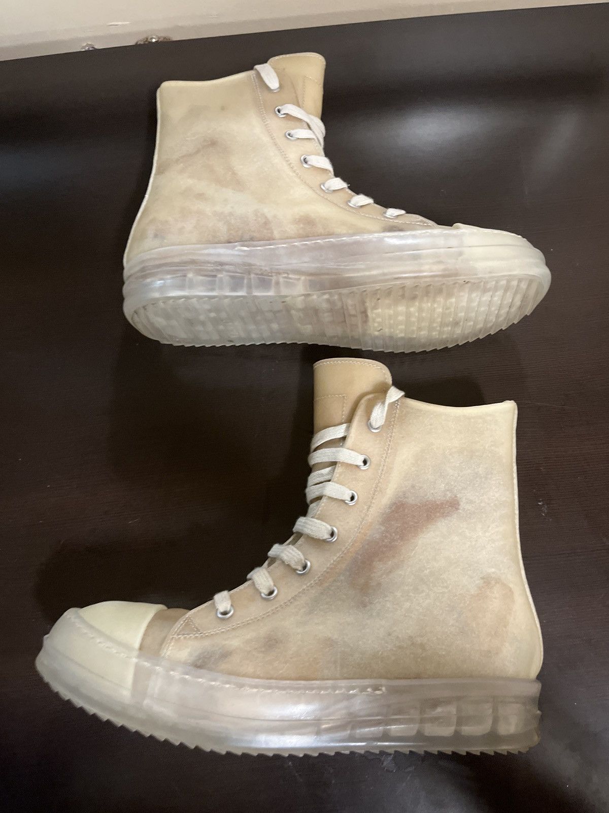 Rick Owens Rick Owens EDFU SS23 Natural Clear Size US 6 / IT 36 - 6 Thumbnail