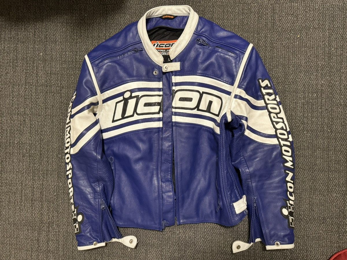 ICON Motorsports Leather Jacket Size US L / EU 52-54 / 3 - 1 Thumbnail