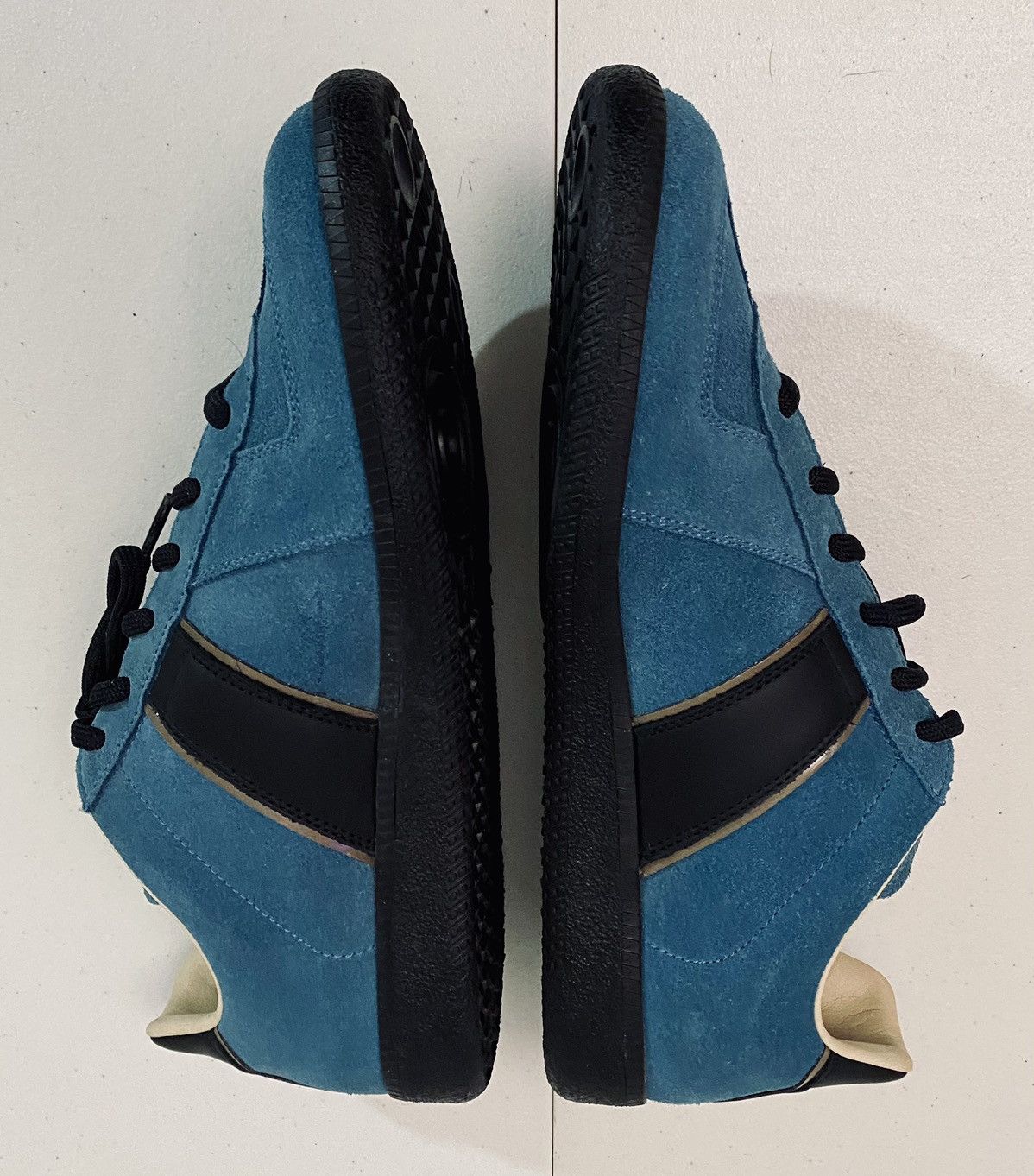 Maison Margiela Maison Margiela 22 🇮🇹 Teal Brush Suede Single Stitch GATs New Size US 7 / EU 40 - 8 Thumbnail