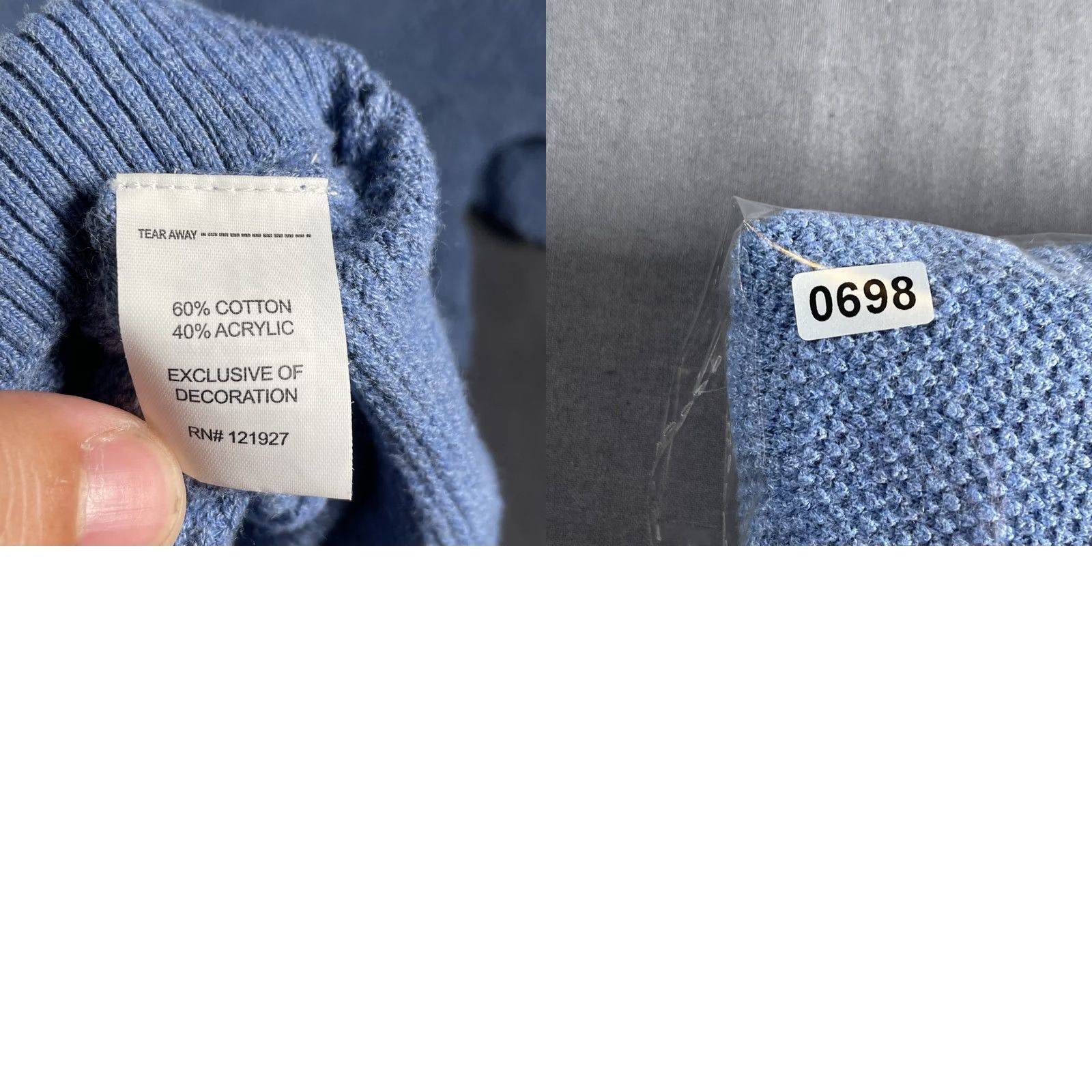 johnnie-O VINTAGE Johnnie-O Sweater Mens Medium Blue Textured Pullover Golf Crest Knit Wool blend Size US M / EU 48-50 / 2 - 8 Thumbnail