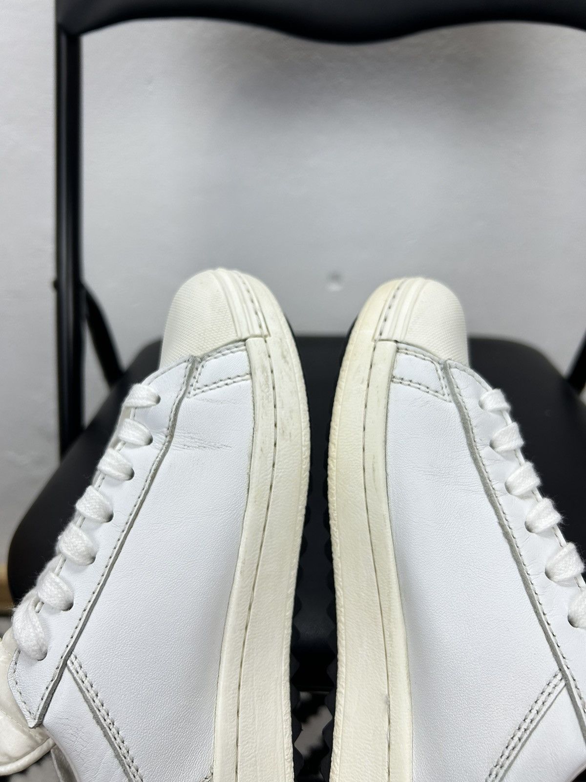 Moncler Moncler Angeline Leather Sneakers - Size 36 EUR Size US 6 / IT 36 - 11 Thumbnail
