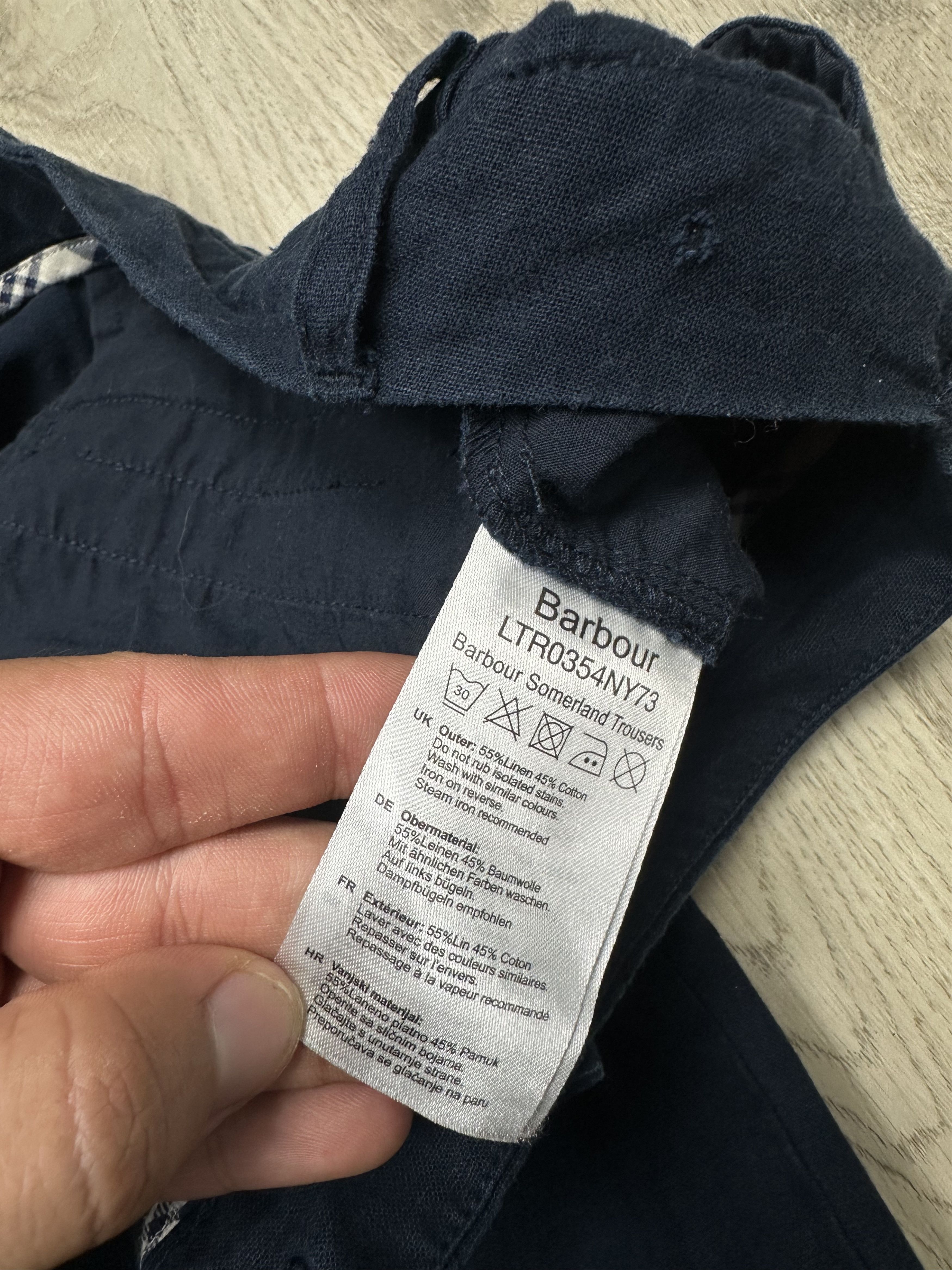 Barbour Barbour Womens Somerland Linen Baggy Pants Trousers Size 32" / US 10 / IT 46 - 5 Thumbnail