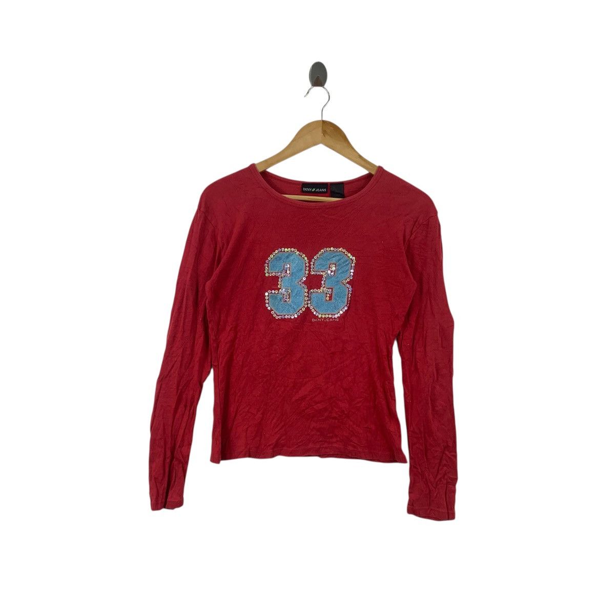 DKNY DKNY DONNA KARAN New York Rhinestone Bling 30th Tee Shirt Size XS / US 0-2 / IT 36-38 - 1 Thumbnail