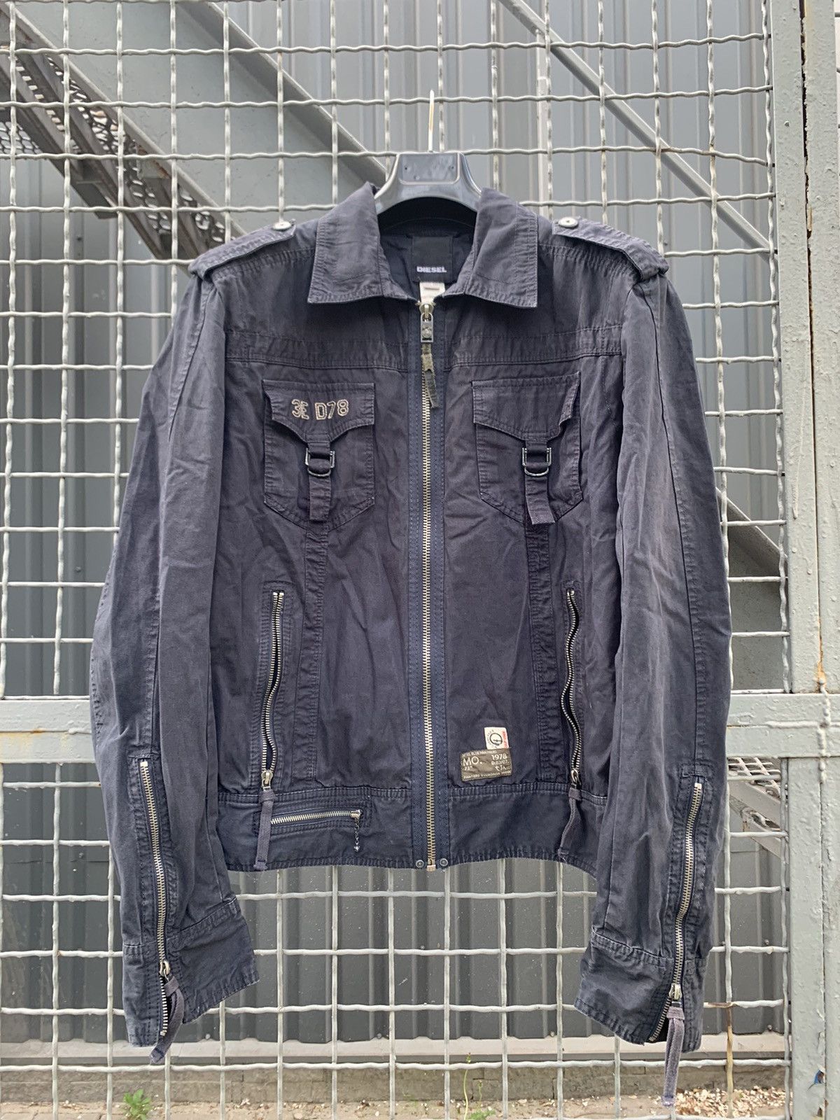 Diesel × Vintage DIESEL BLUE PANTHER FIGHTER SQUADRON 36060 Zipper