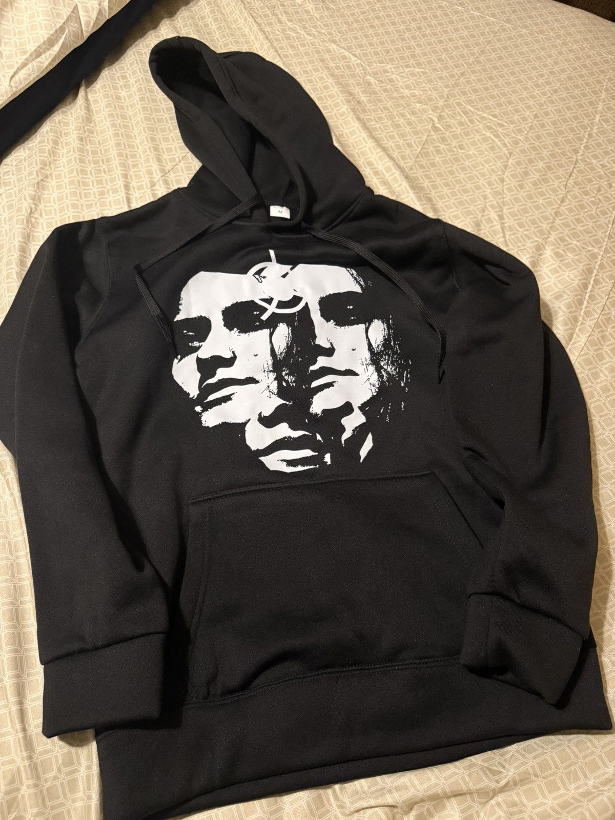 Other Black Graphic Pullover Hoodie with White Face Print medium Size US M / EU 48-50 / 2 - 4 Thumbnail