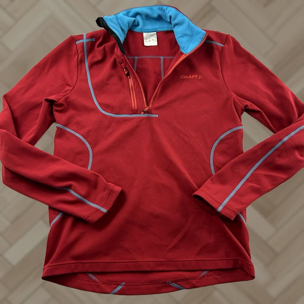 Vintage Craft Jacket 1/4 Zip Pullover Men's M Red Size US M / EU 48-50 / 2 - 1 Thumbnail