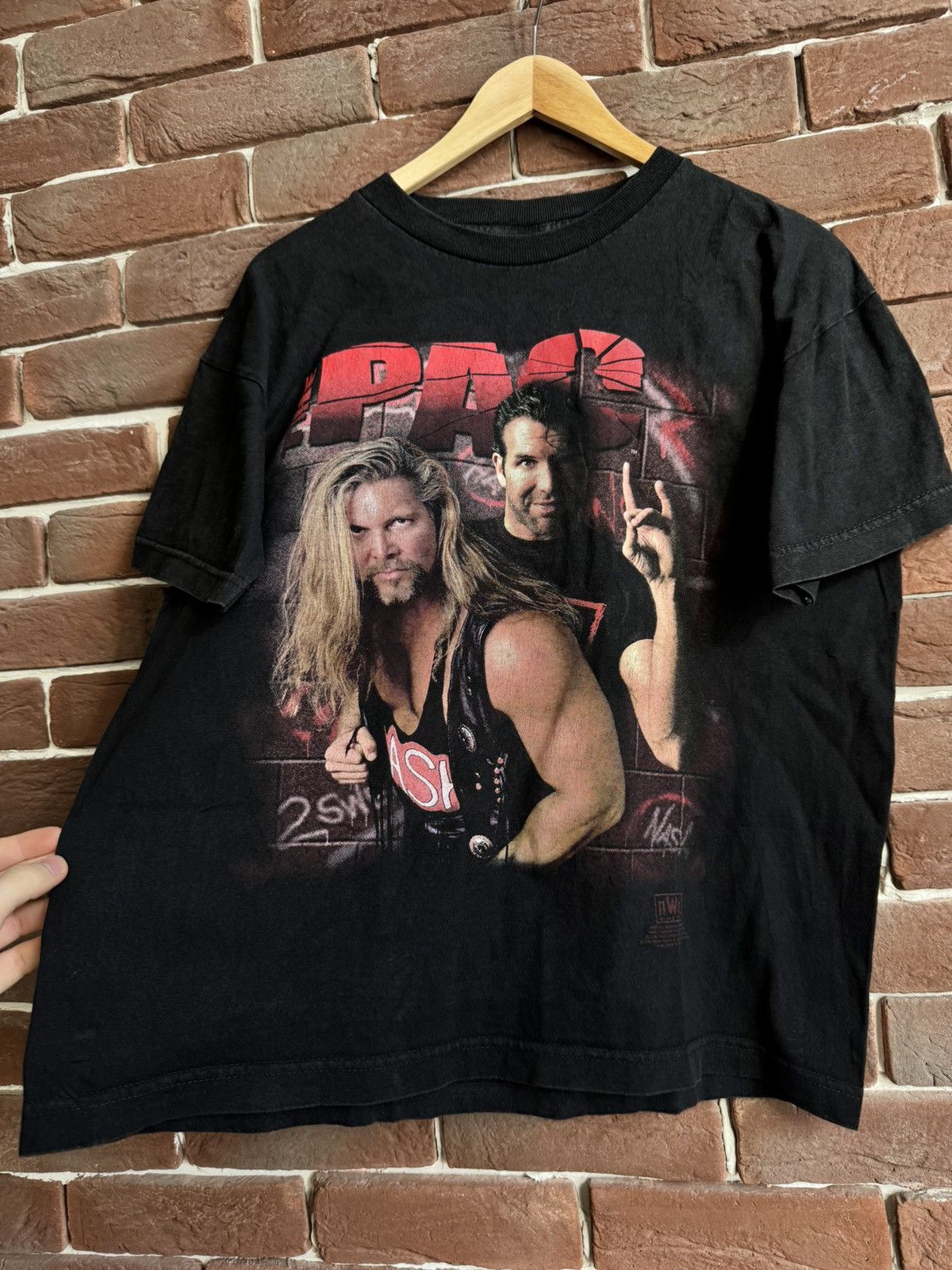 Vintage Vintage 1998 NWO Kevin Nash and Scott Hall “the pac” tee Size US M / EU 48-50 / 2 - 3 Thumbnail