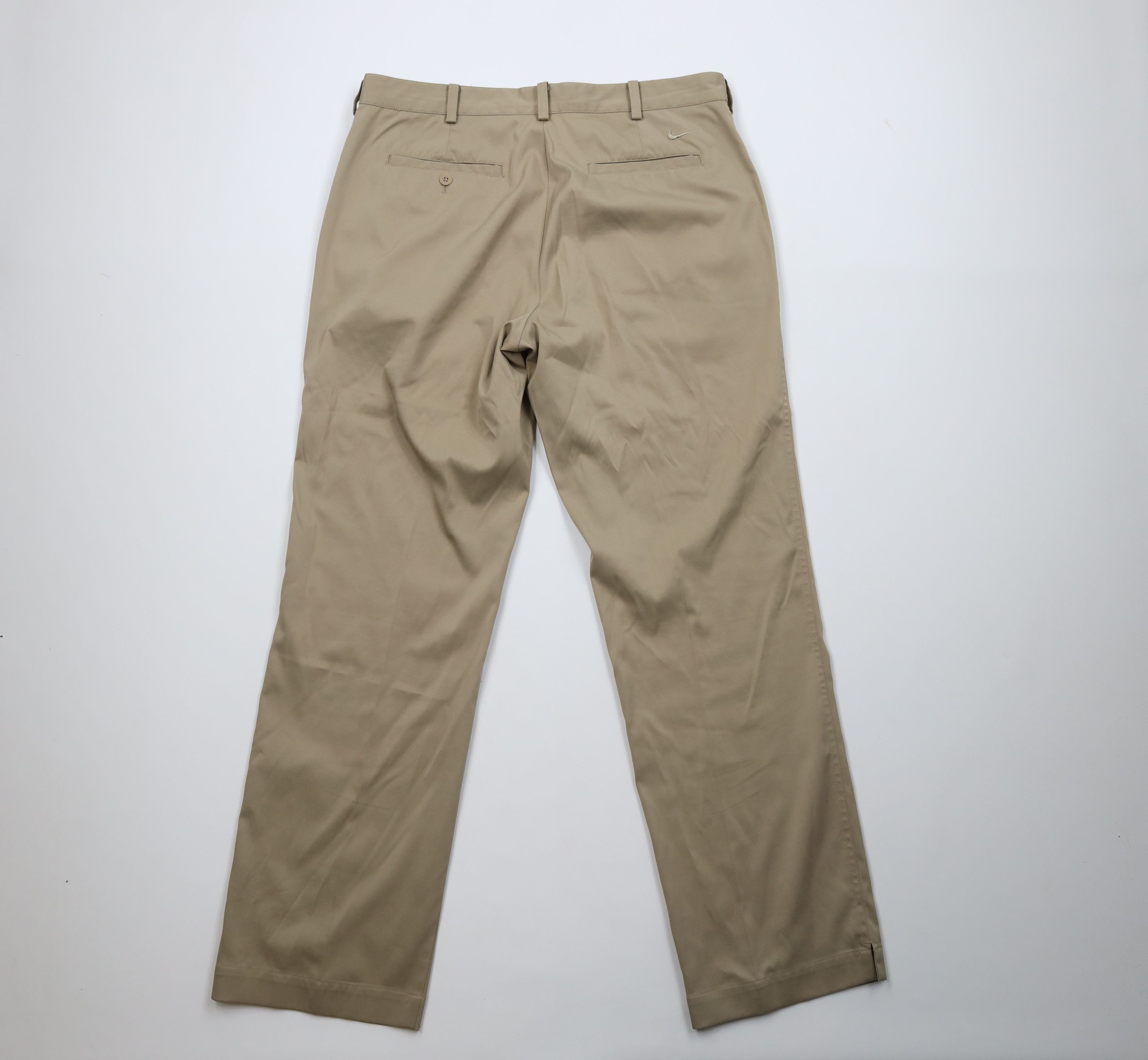 Nike Nike Golf Tech Knit Wide Leg Golfing Chino Pants Beige Size US 35 - 9 Thumbnail