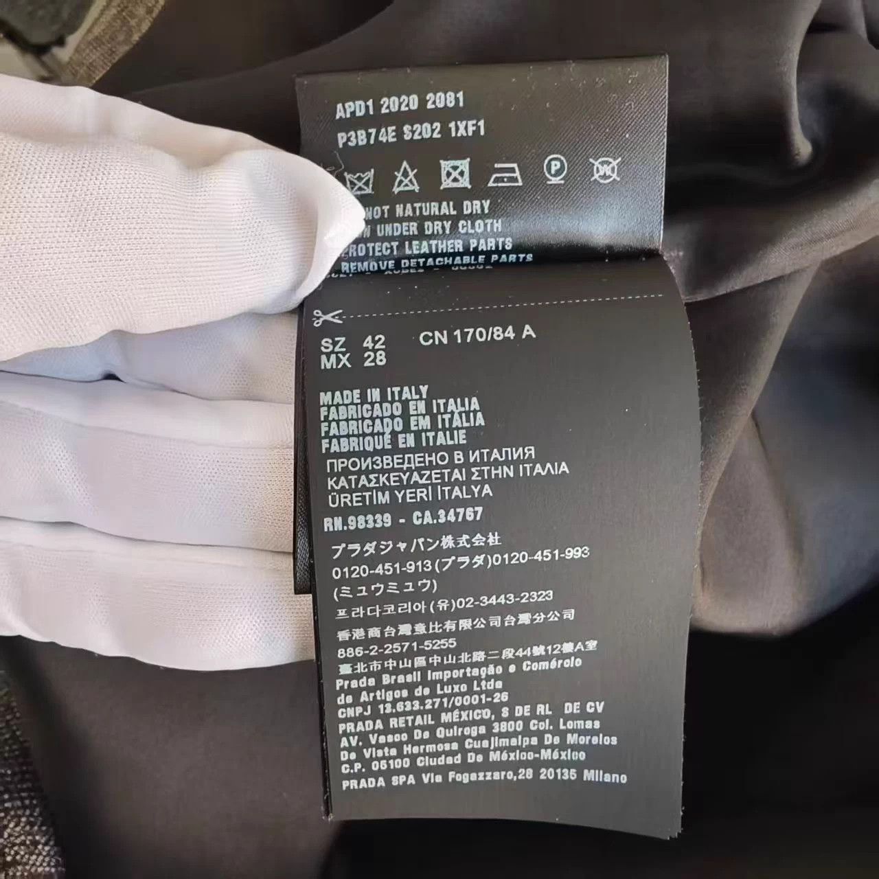 Prada Prada Gray Wool Bow Dress Size M / US 6-8 / IT 42-44 - 7 Thumbnail