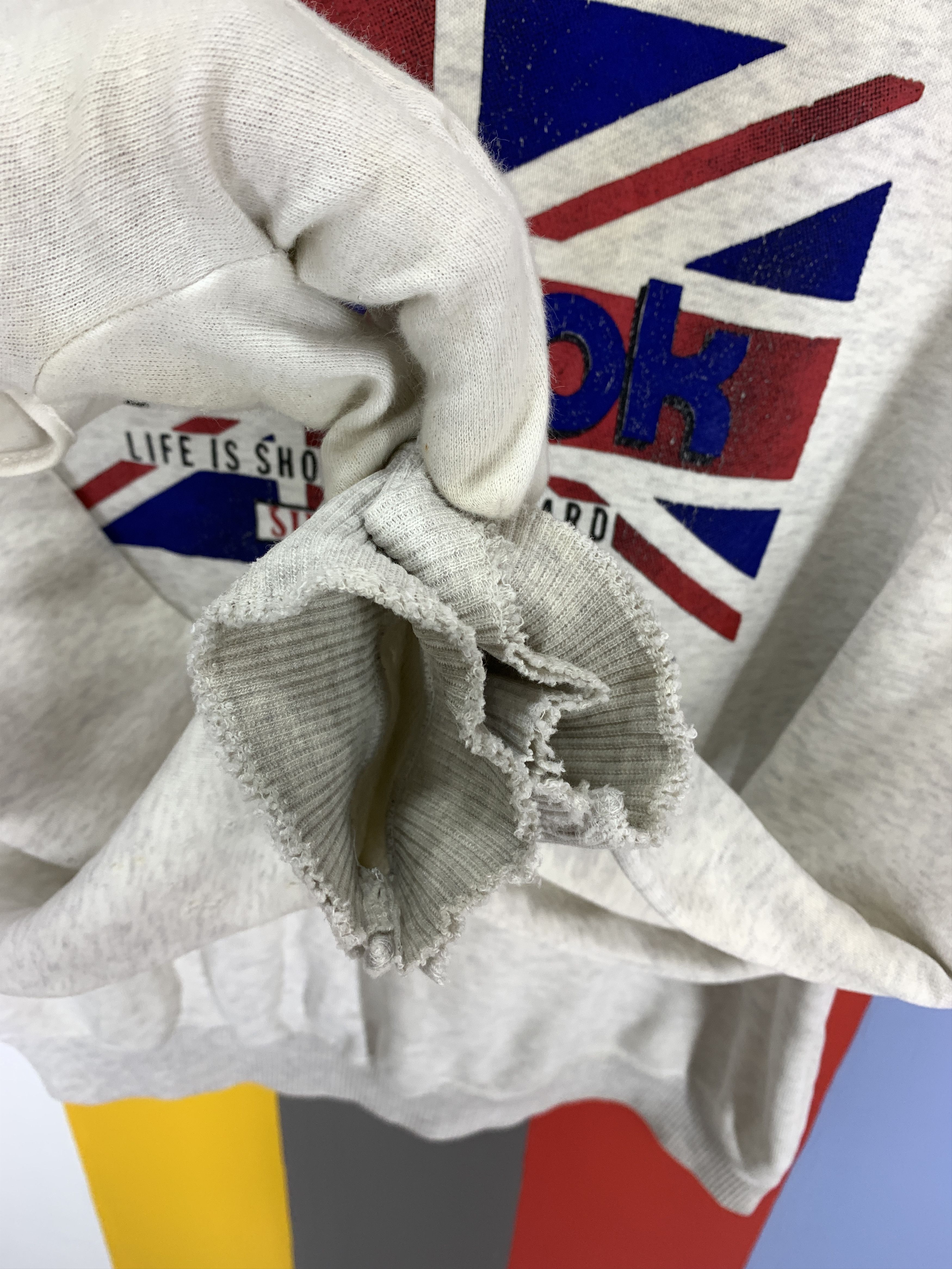 Reebok 90s Vintage REEBOK Distress Hoodie #1905/10 Size US M / EU 48-50 / 2 - 9 Thumbnail