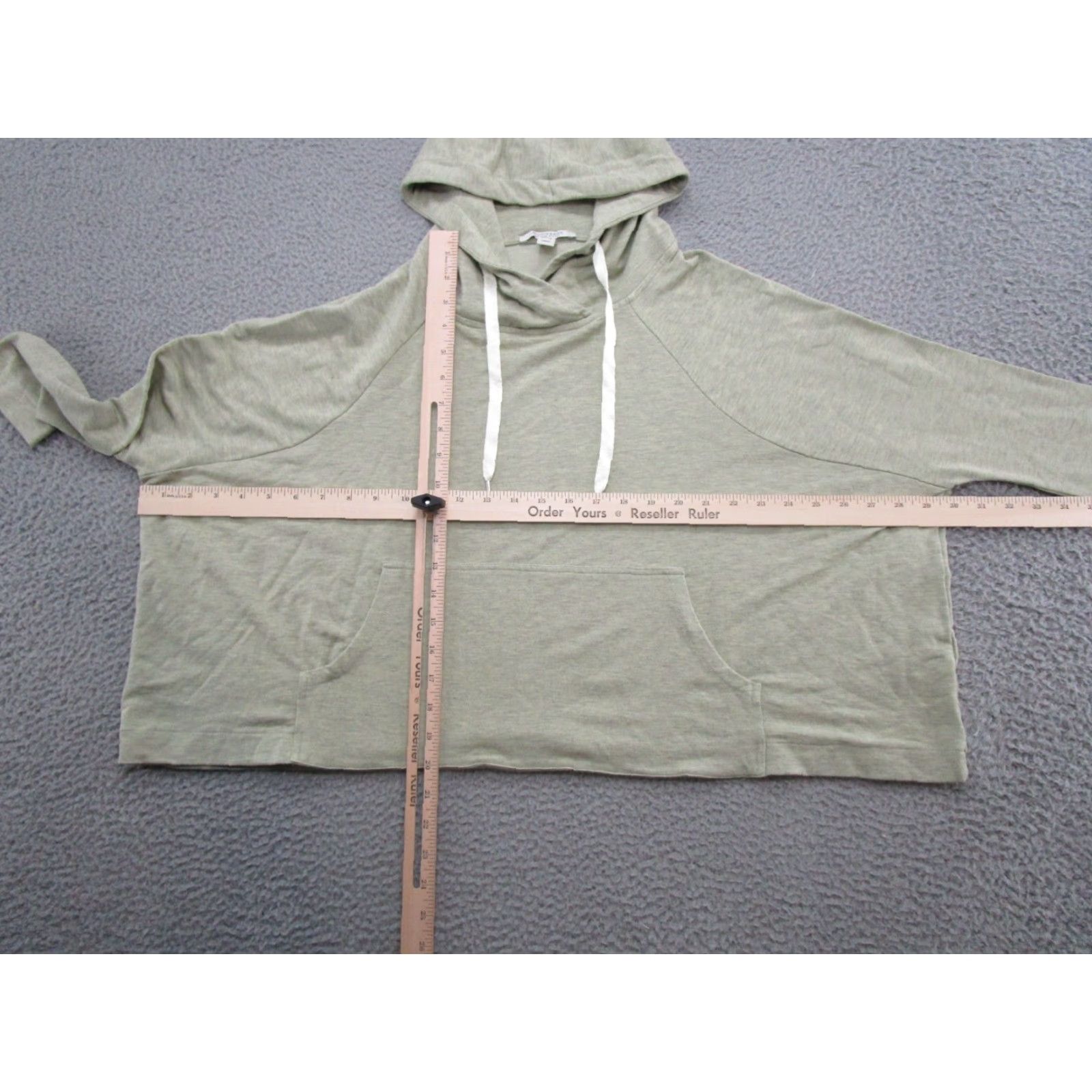 Scotch & Soda Scotch & Soda Madison Scotch Sunrise Shake Green Cropped Oversized Hoodie Women XS Pullover Activewear Size XS / US 0-2 / IT 36-38 - 5 Thumbnail