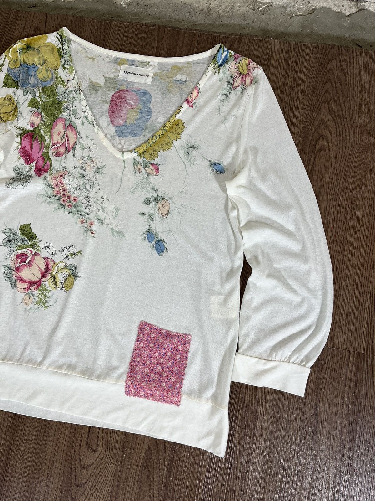 Tsumori Chisato Tsumori Chisato Floral Print Long Sleeve Top Size S / US 4 / IT 40 - 3 Thumbnail