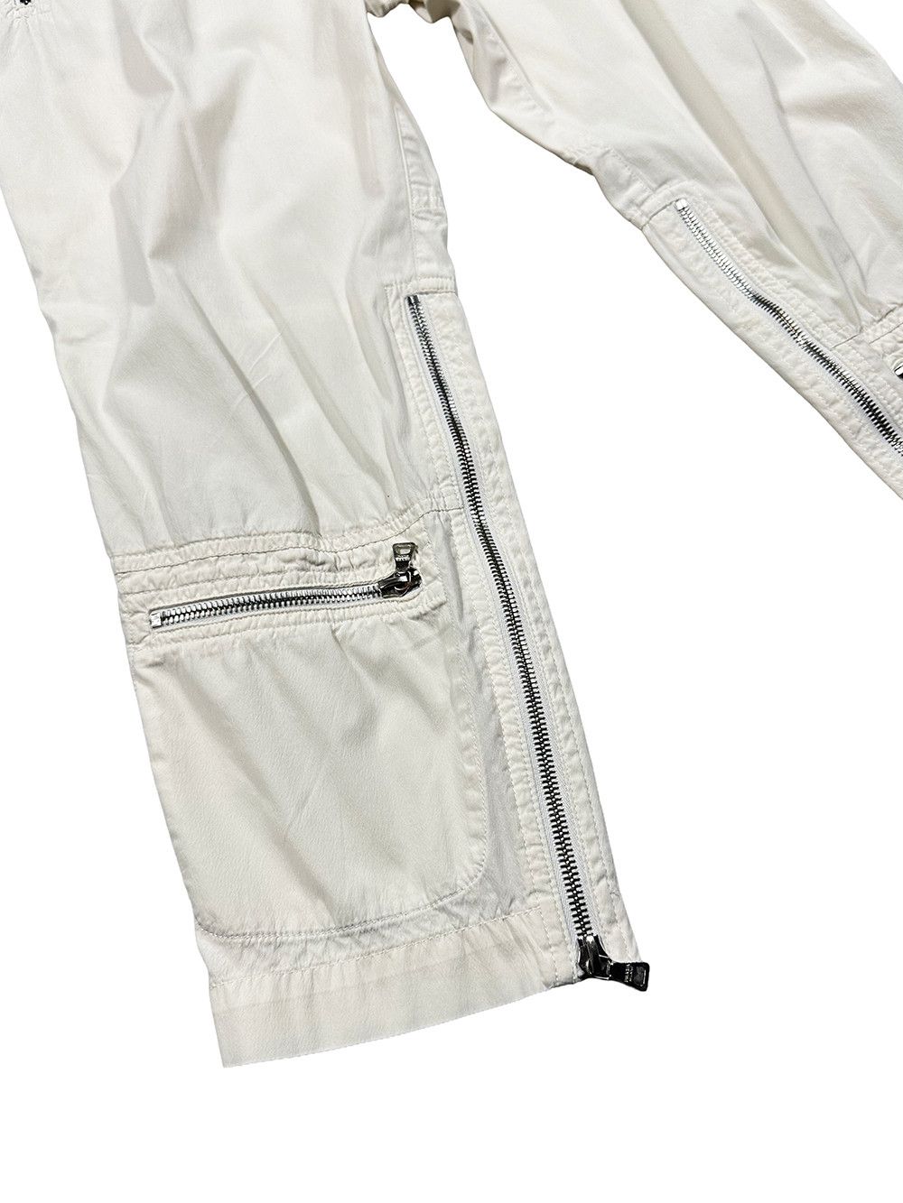 Prada Prada White Aviator Zipper Cargo Capri Pant Size 26" / US 2 / IT 38 - 5 Thumbnail