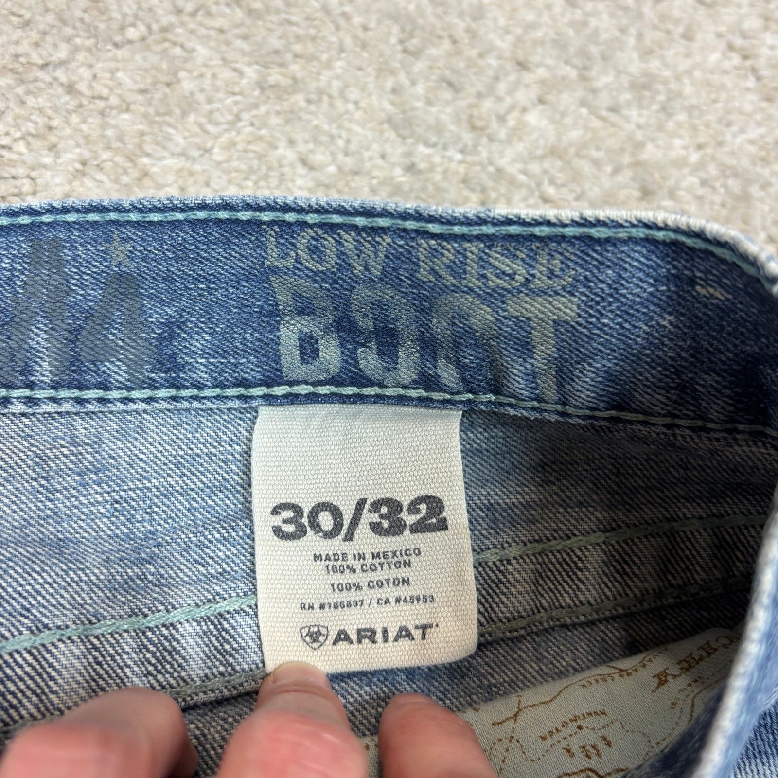 Ariat Ariat Low Rise Boot Cut Jeans Men's 30x32 Work Size US 30 / EU 46 - 5 Thumbnail