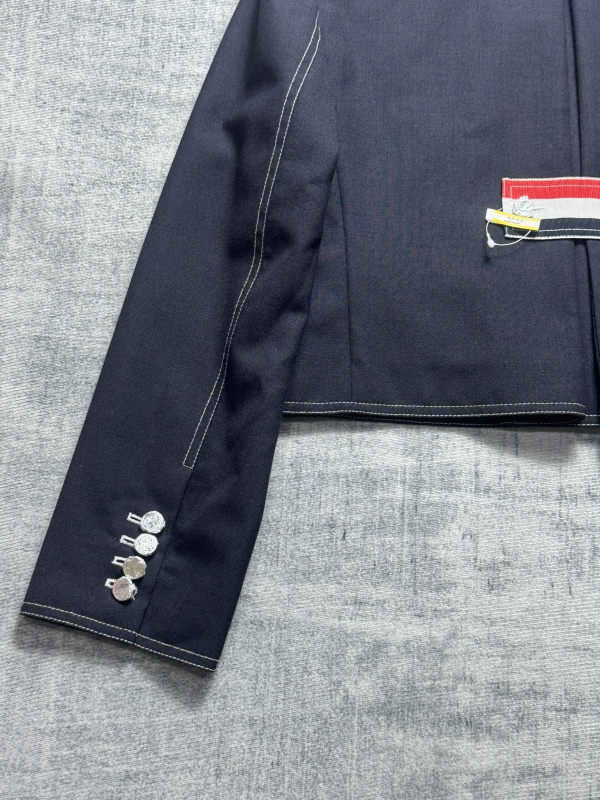 Thom Browne Fresco Box Pleat Cardigan Jacket Women Size S / US 4 / IT 40 - 8 Thumbnail