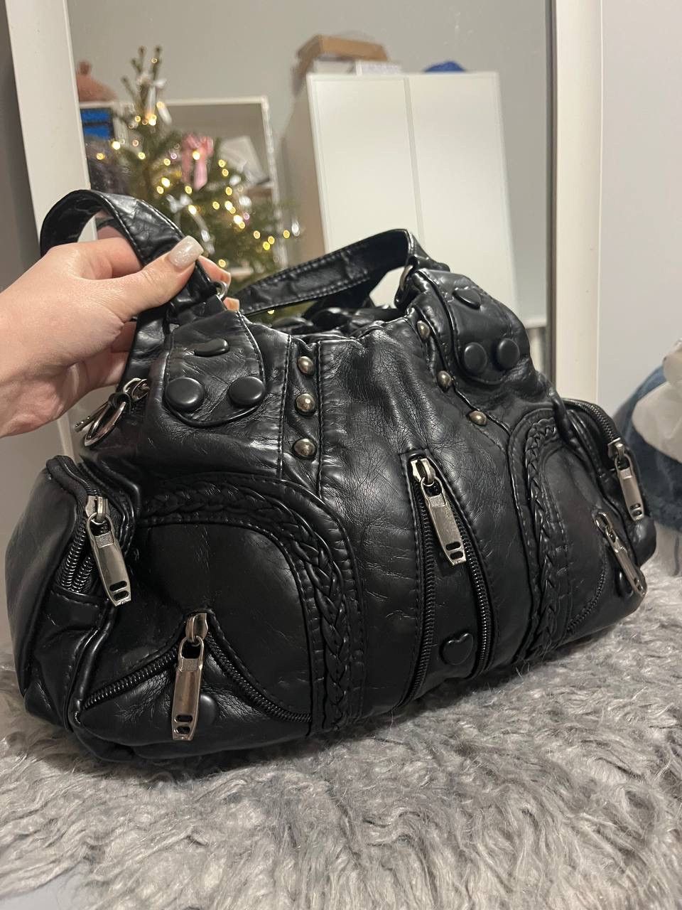 Japanese Brand × Vintage Vintage leather bag opium Japanese bag avantgarde y2k Size ONE SIZE - 6 Thumbnail