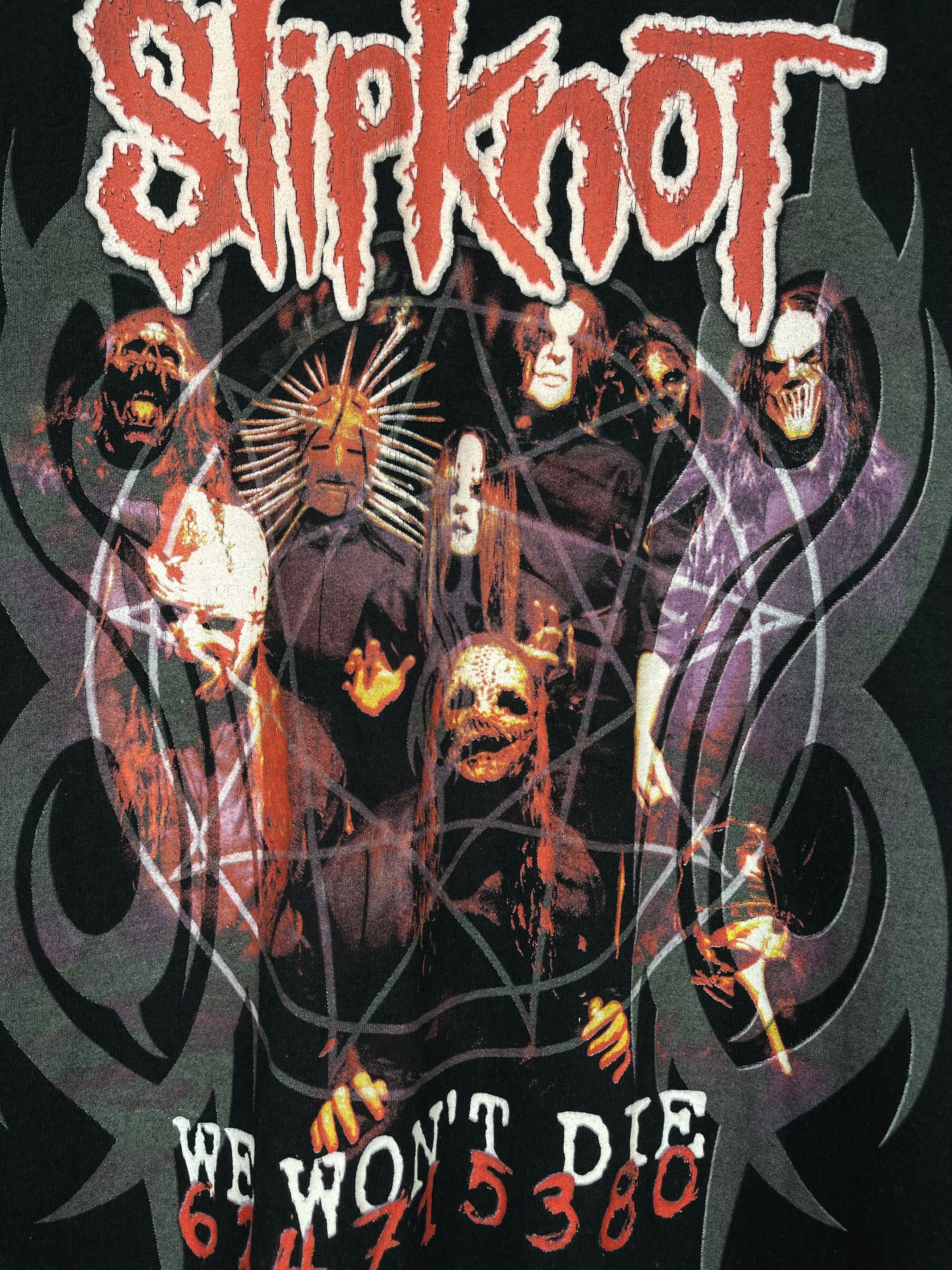 Band Tees Vintage Slipknot “We Won’t Die” Tour Rock Band T Shirt 2004 Size US L / EU 52-54 / 3 - 7 Thumbnail