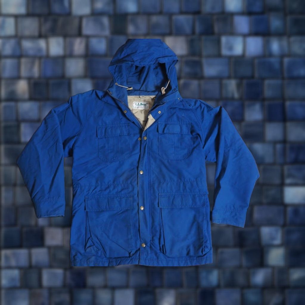 Vintage VTG 70s LL Bean Baxter State Parka Navy Blue Outdoor Shell Jacket Mens M USA Parka Nylon 70s Outdoor Mens M Blue LL Bean Jacket Parka Vintage Brown? Size US M / EU 48-50 / 2 - 1 Thumbnail