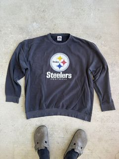 CustomCat Pittsburgh Steelers Steeler Nation Vintage NFL Crewneck Sweatshirt Sport Grey / 5XL