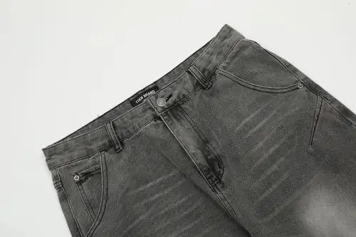 Jean American retro high street gradient washed straight jeans Size US 34 / EU 50 - 8 Thumbnail