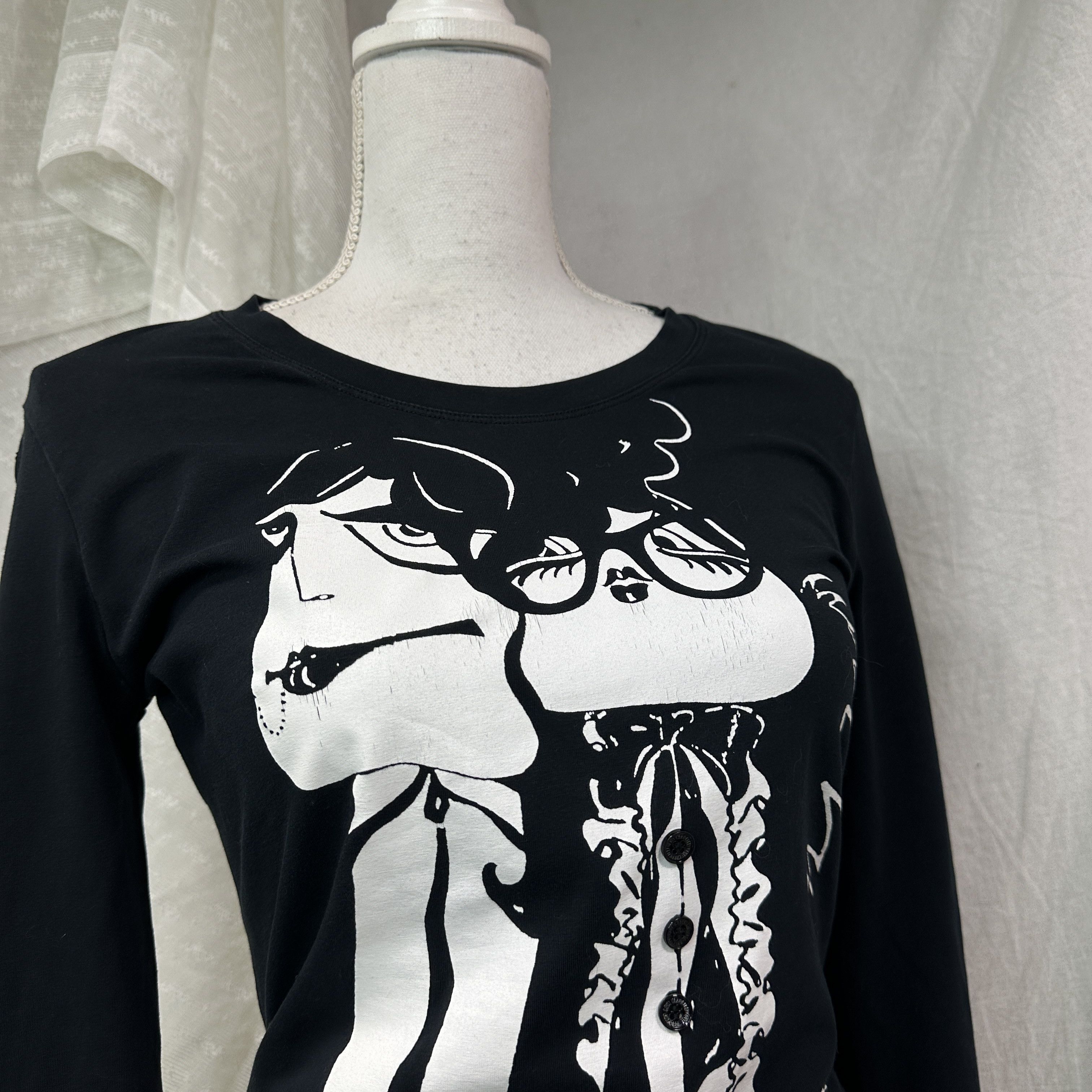 Moschino Vintage Streetwear Moschino Printed Longsleeve 00s Size M / US 6-8 / IT 42-44 - 6 Thumbnail