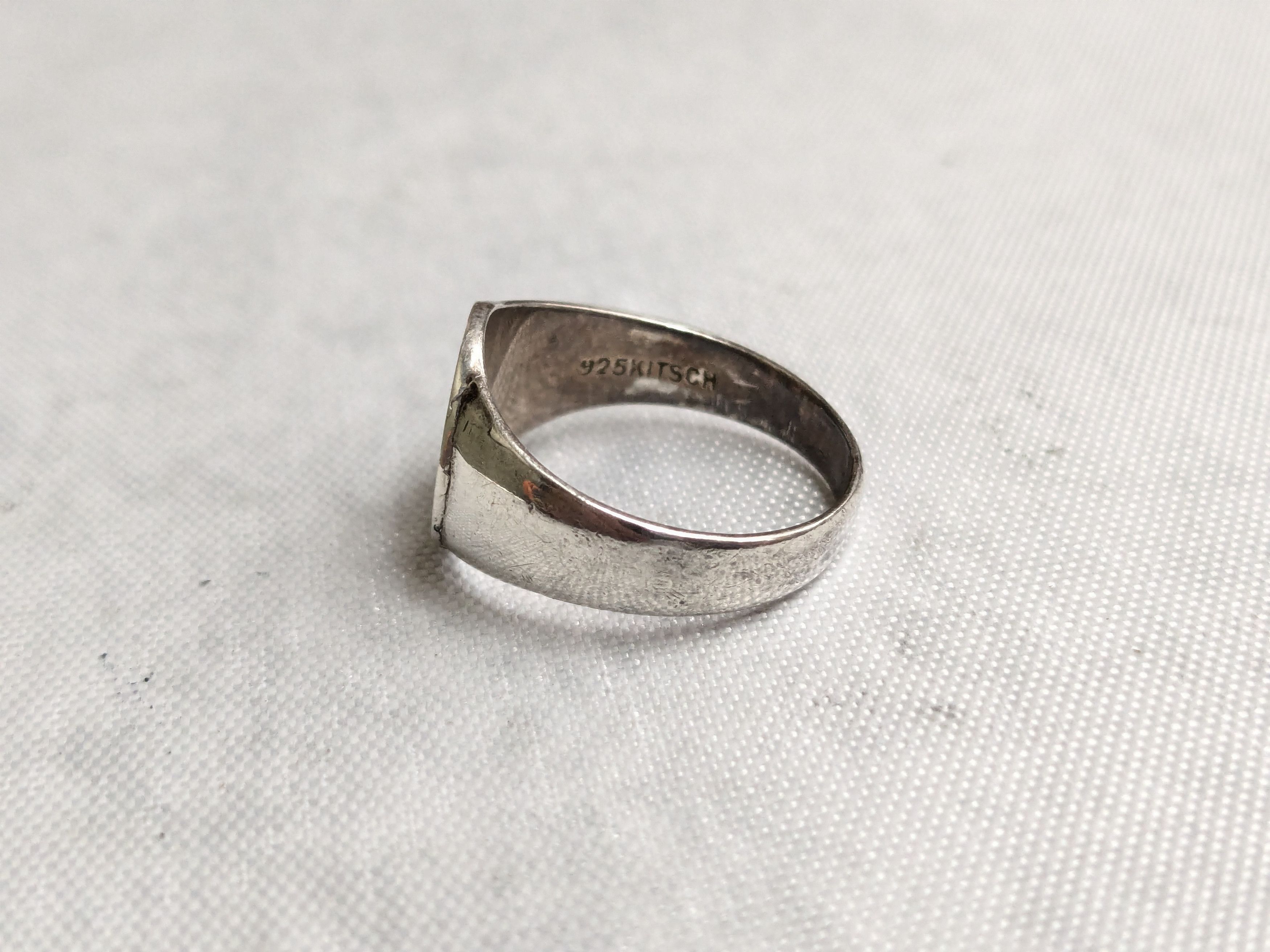 Jewelry Vintage Sterling Silver Signet Ring Size 7 Size ONE SIZE - 4 Thumbnail
