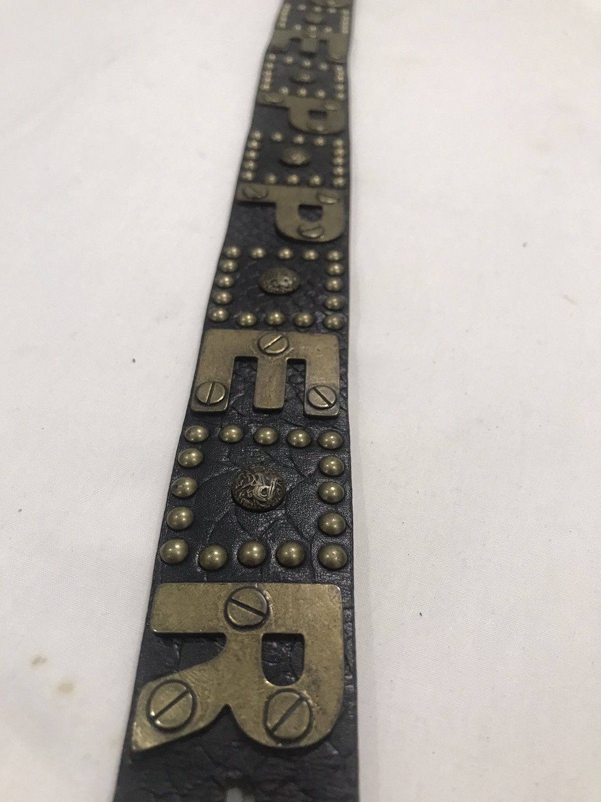 Other ❌Last Drop❌Red Pepper Belt leather stud punk Size 32 - 4 Thumbnail