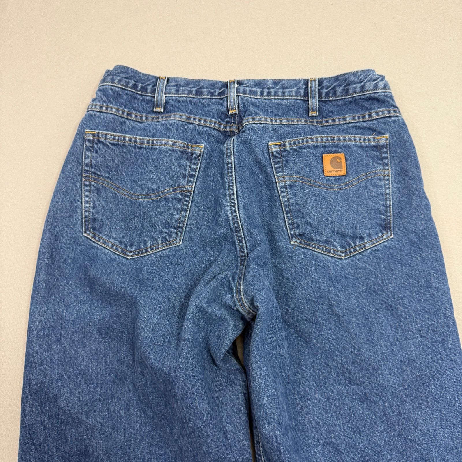 Carhartt Carhartt Relaxed Fit Flannel Lined Jeans Mens 36x30 Blue Size US 36 / EU 52 - 5 Thumbnail