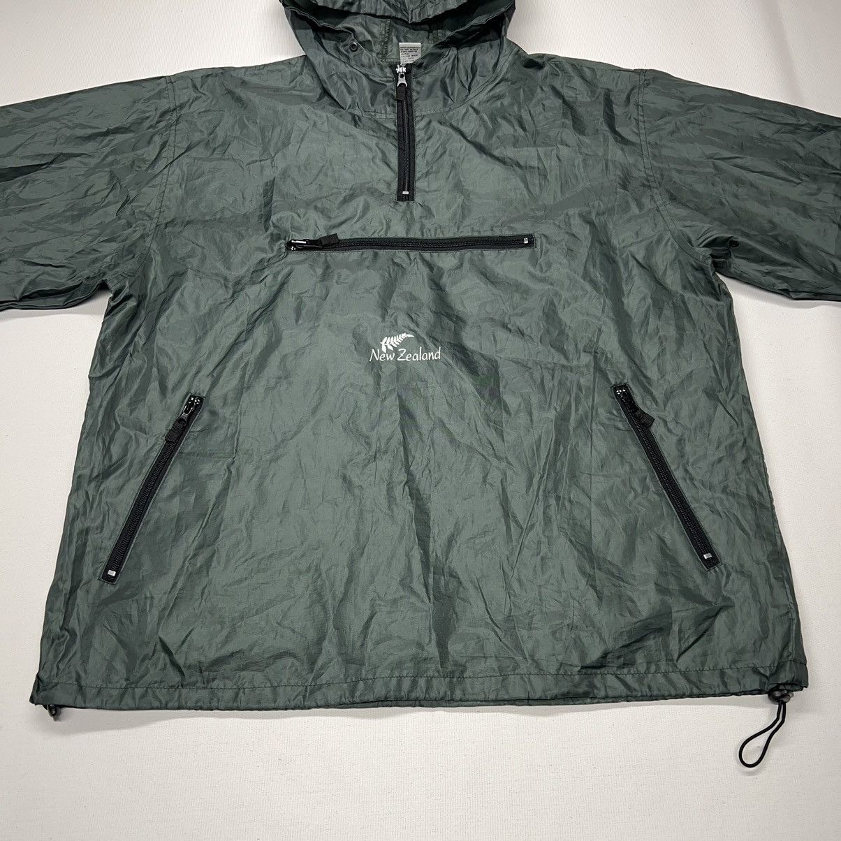 Vintage New Zealand Windbreaker Green 1/4 Zip Hooded Kiwi Stuff Y2K Size US M / EU 48-50 / 2 - 7 Thumbnail