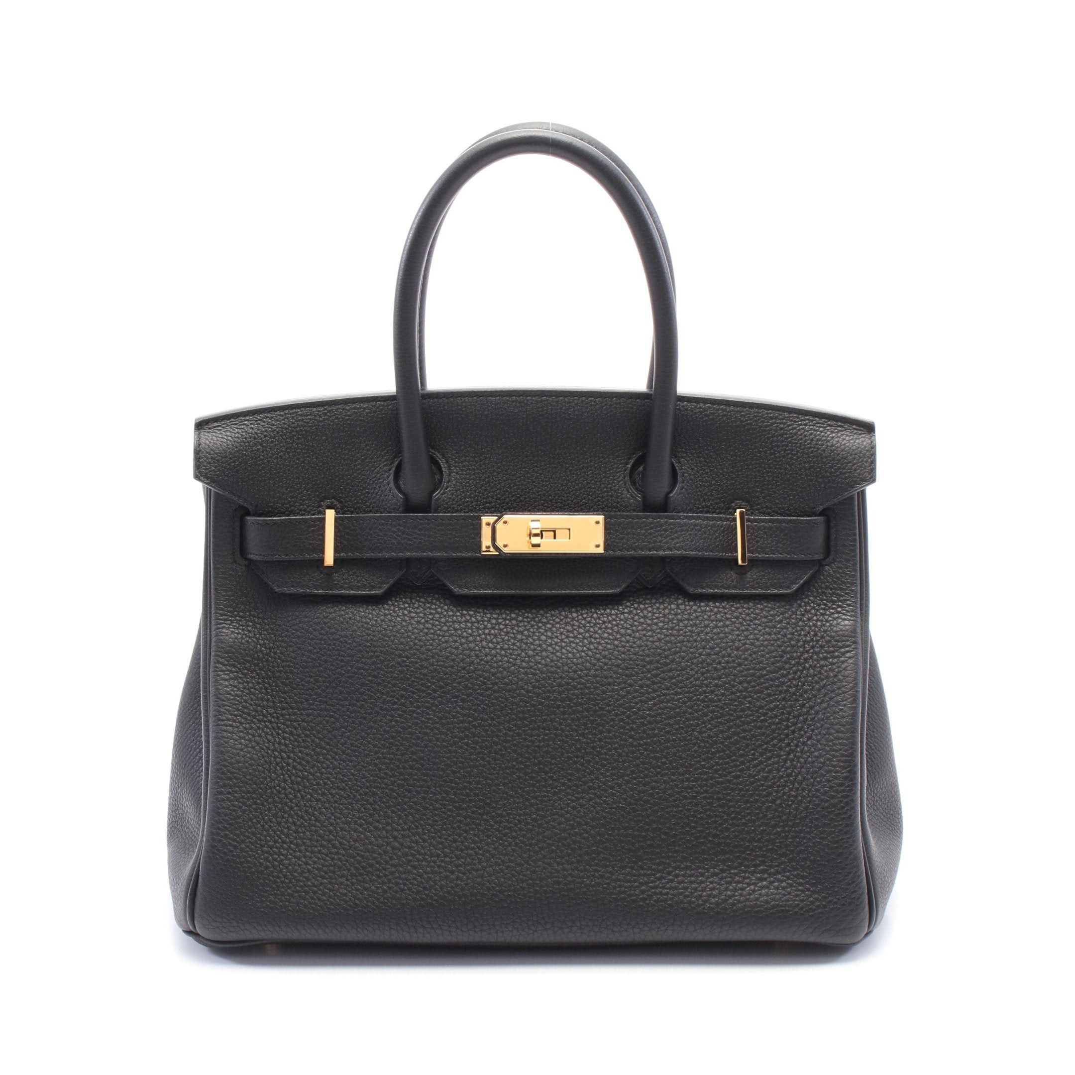 Hermes Hermes Birkin 30 Handbag Togo Black Gold Hardware A Stamp Size ONE SIZE - 1 Thumbnail