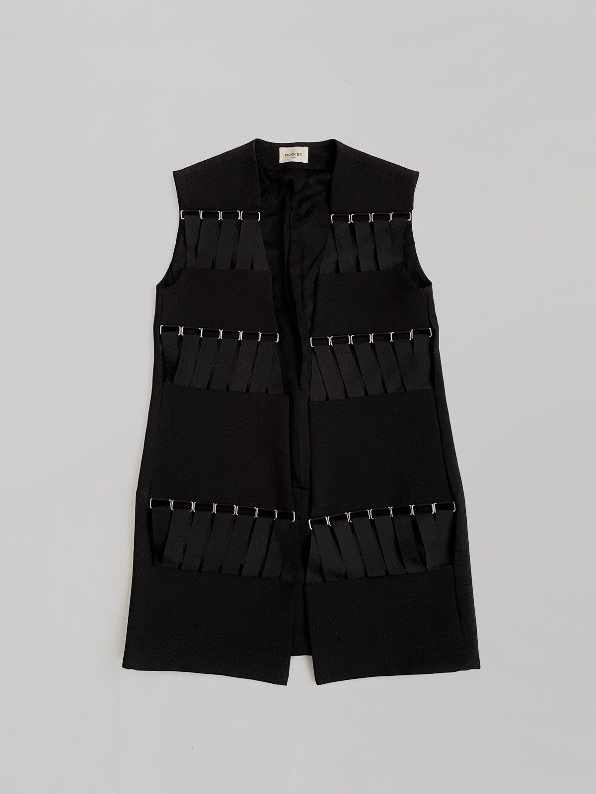 Mugler Archive Mugler Paris Bandage black vest Size M / US 6-8 / IT 42-44 - 1 Thumbnail