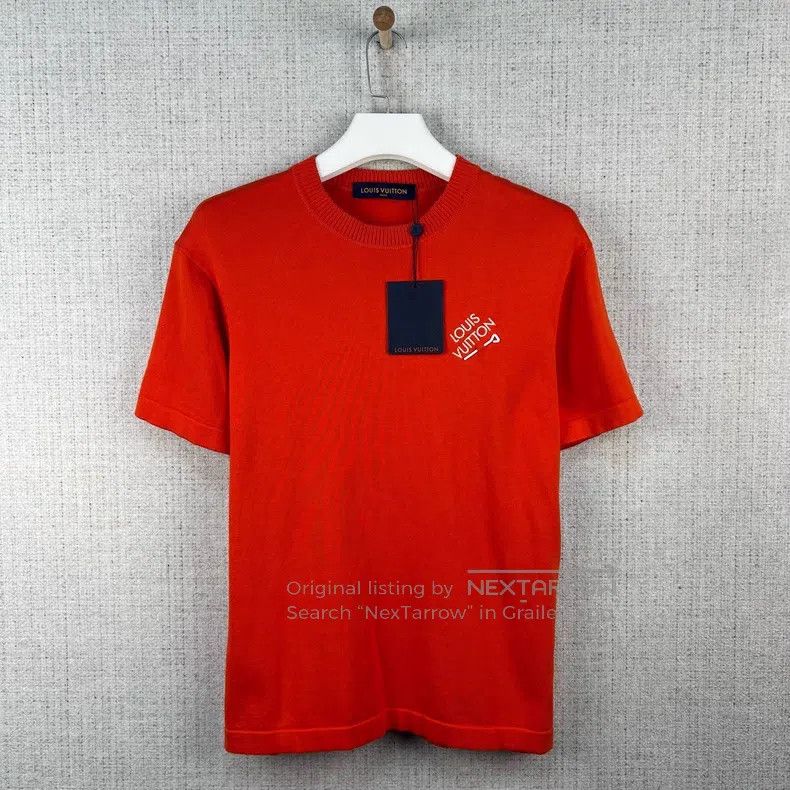 Louis Vuitton Louis Vuitton Pin embroidered logo crewneck knit short sle Size US S / EU 44-46 / 1 - 1 Thumbnail