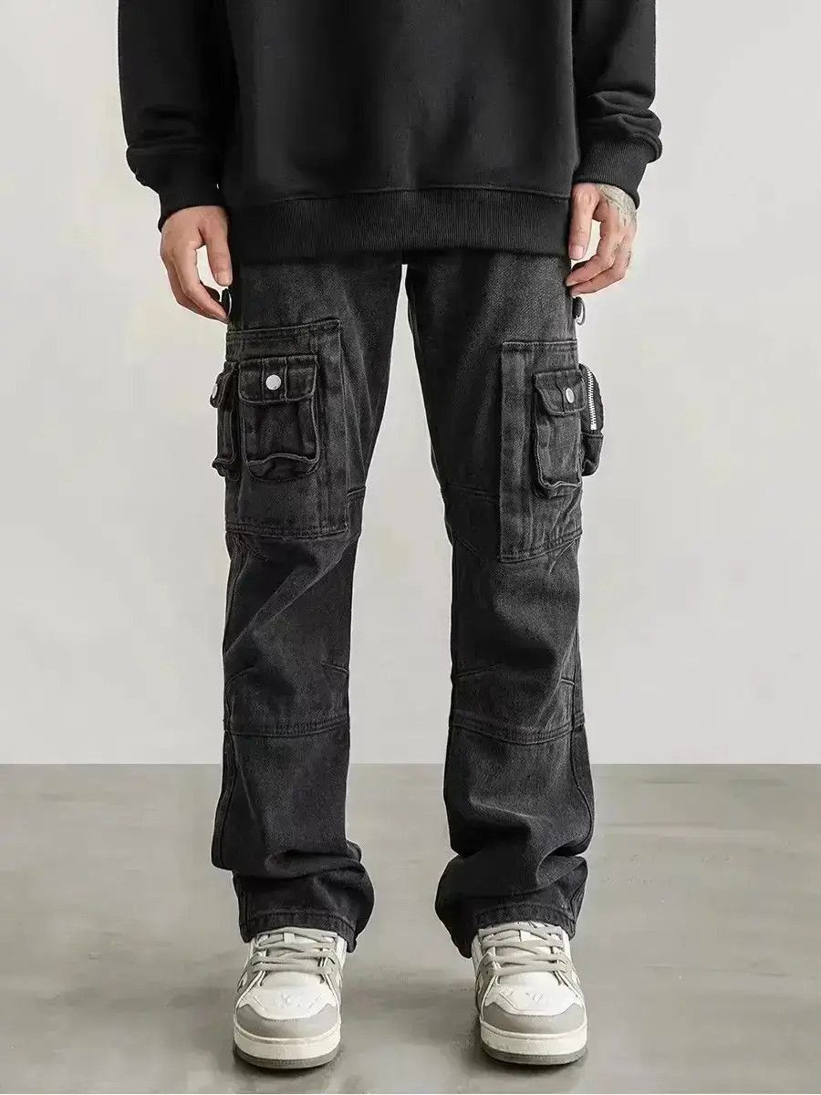 Japanese Brand High street washed and distressed baggy work trousers Size US 32 / EU 48 - 5 Thumbnail